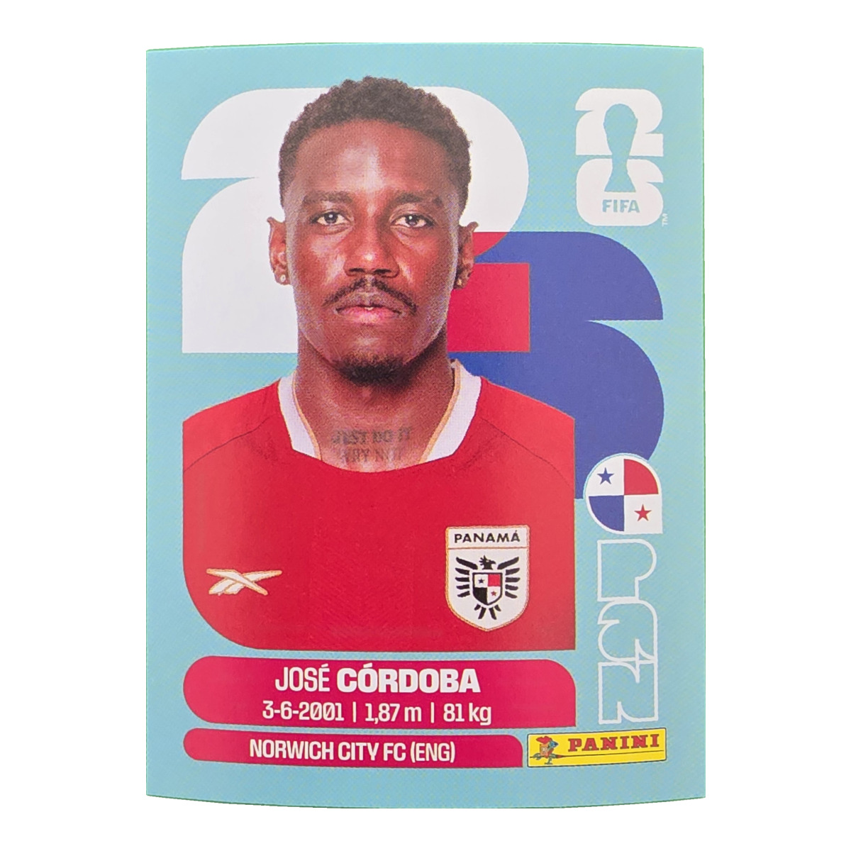 Jose Cordoba - Panama, FIFA WM 2026, Nr. PAN8