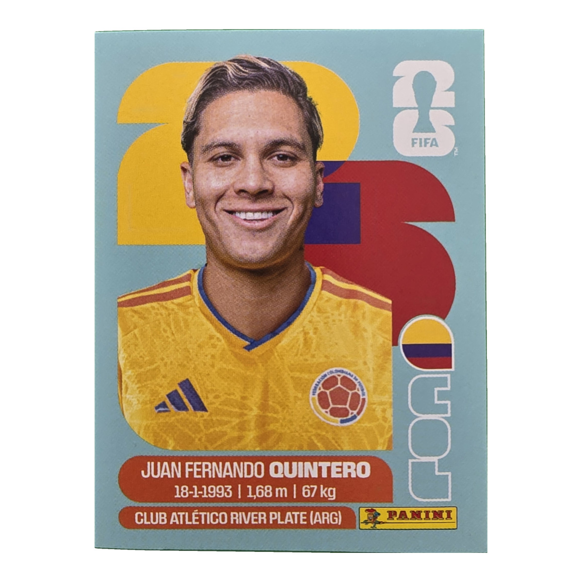 Juan Fernando Quintero - Kolumbien, FIFA WM 2026, Nr. COL15