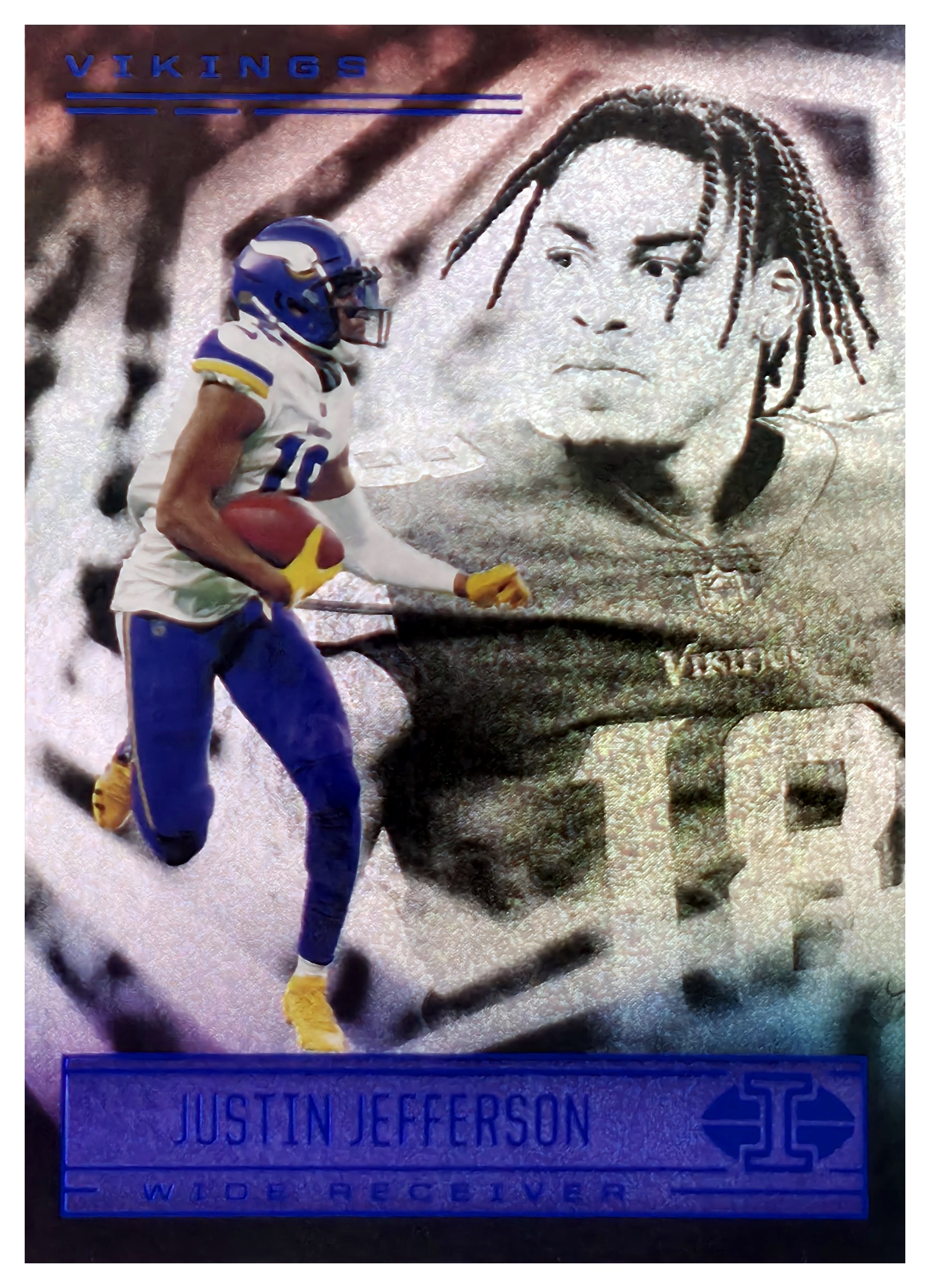 Justin Jefferson - Panini Illusions Base Set 2021, Nr. 4 – Trophy Collection Dots (Art.-Nr. SG106712)