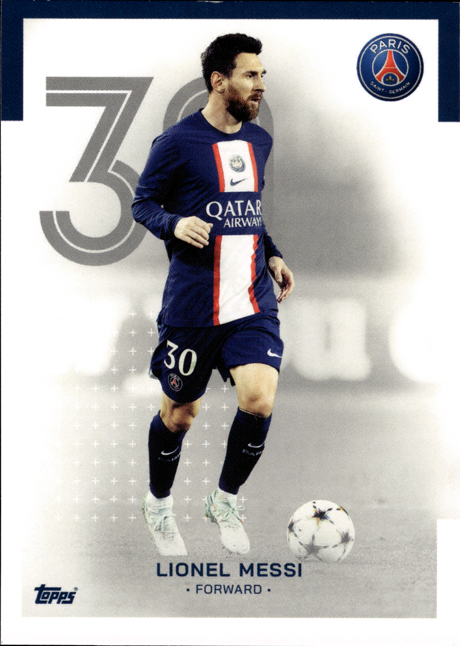 Lionel Messi - Topps Paris Saint-Germain Official Team Set 2023-24, Nr. 16 (Art.-Nr. SG103004)