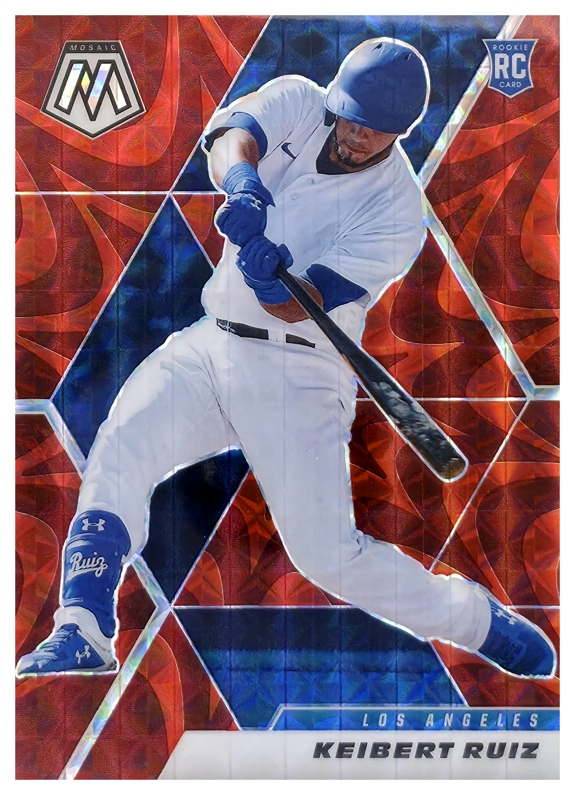 Keibert Ruiz - Panini Mosaic Base Set 2021, Nr. 278 – Rookie Card, Reactive Red (Art.-Nr. SG106207)