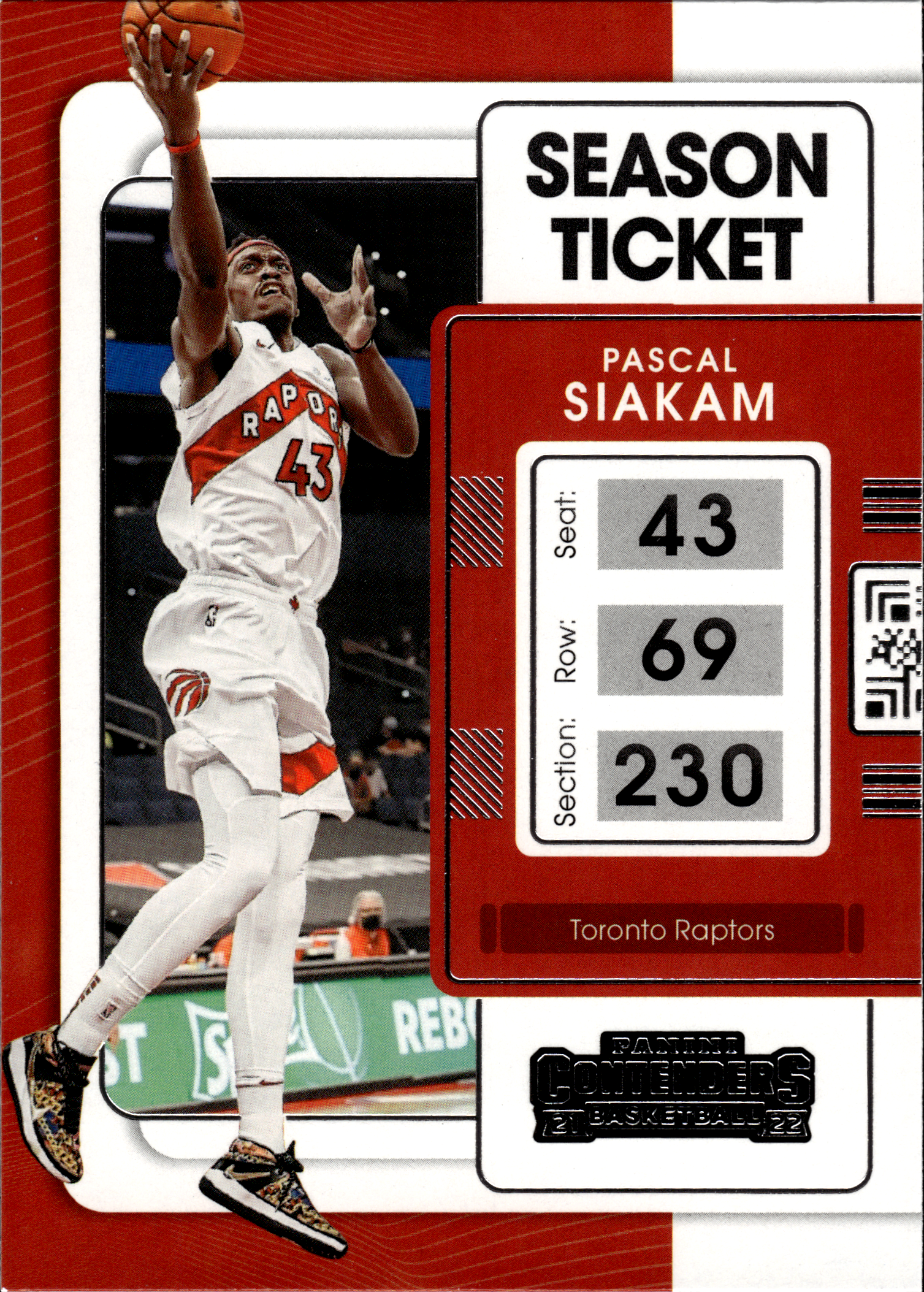 Pascal Siakam - Panini Contenders Season Ticket 2021-22, Nr. 31 (Art.-Nr. SG103636)