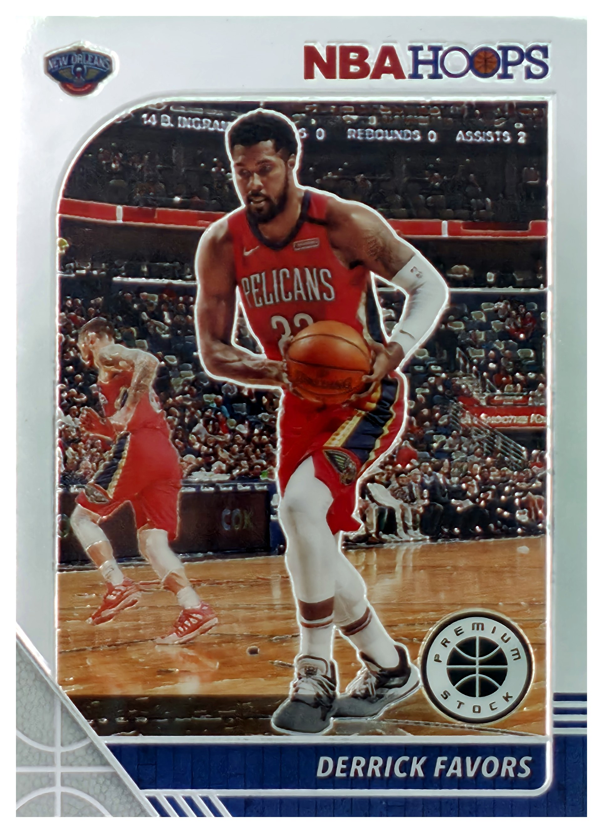 Derrick Favors - Panini Hoops Premium Stock Base Set 2019-20, Nr. 190 (Art.-Nr. SG107022)