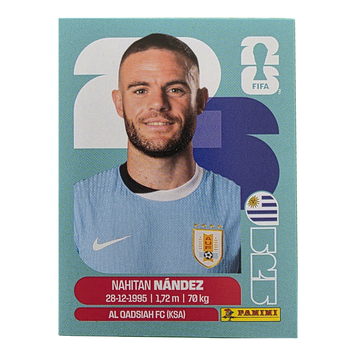 Nahitan Nandez - Uruguay, FIFA WM 2026, Nr. URU9