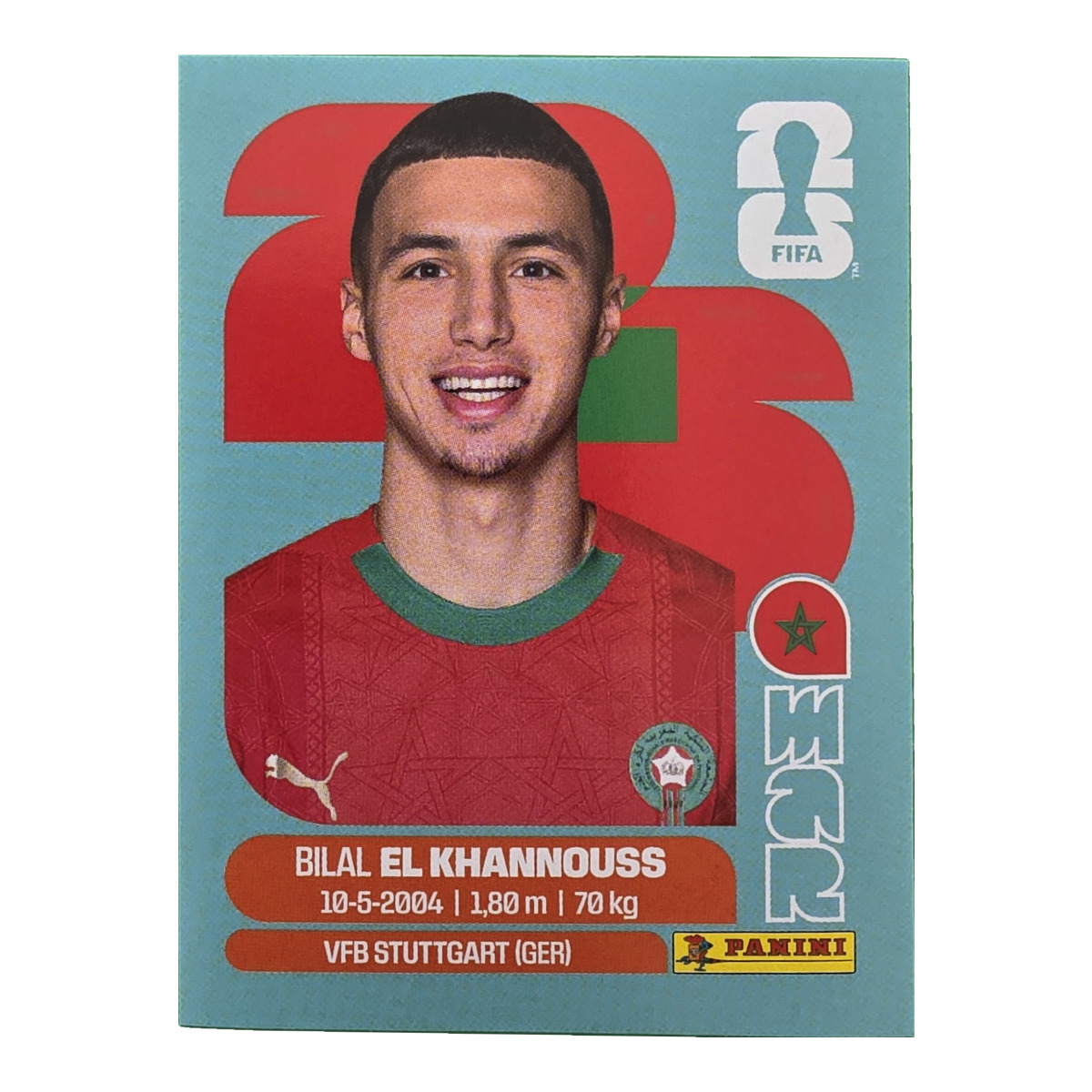 Bilal El Khannouss - Marokko, FIFA WM 2026, Nr. MAR14