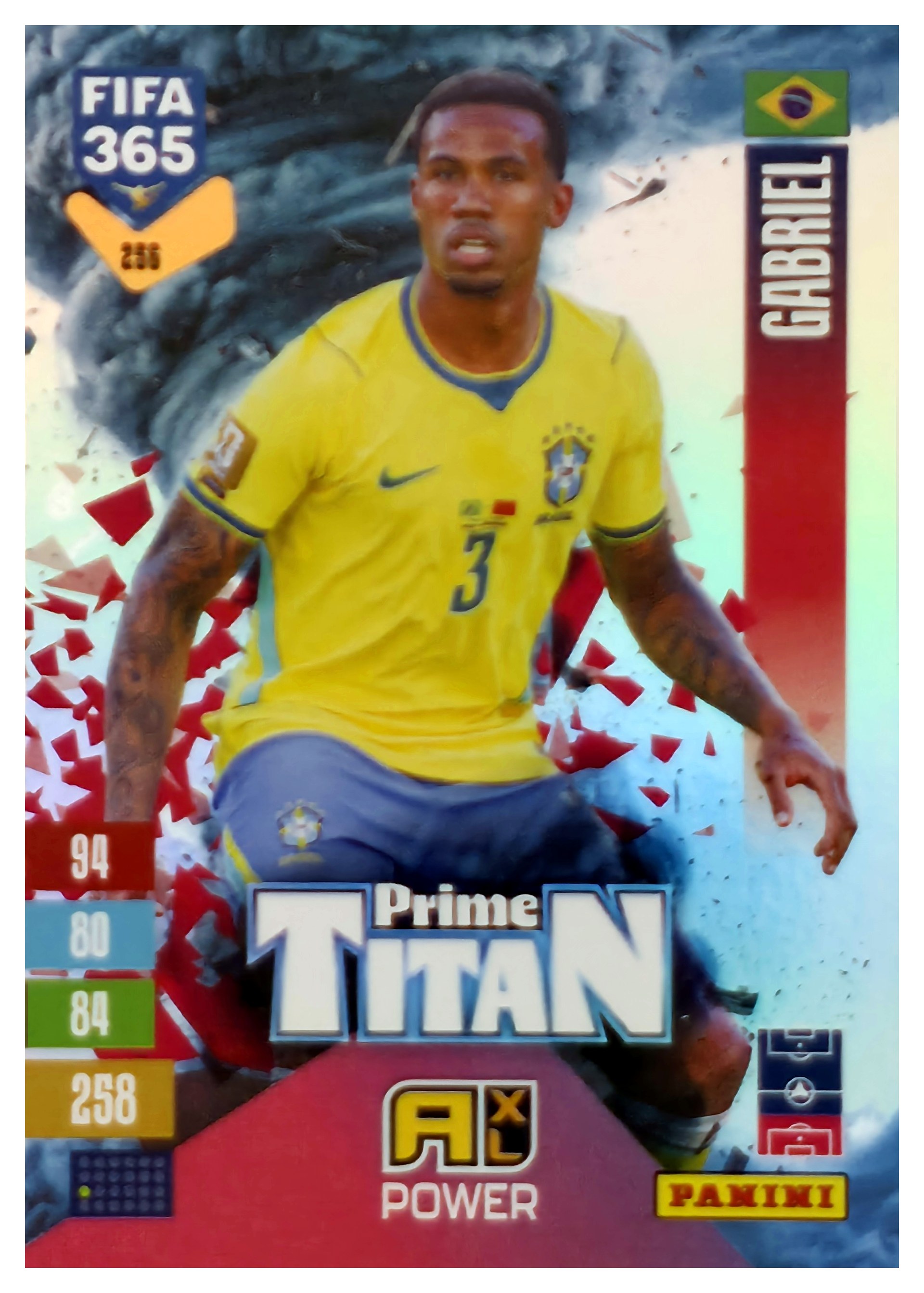 Gabriel - Panini Adrenalyn XL FIFA 365 Prime Titan 2026-27, Nr. 256 – Insert (Art.-Nr. SG110672)