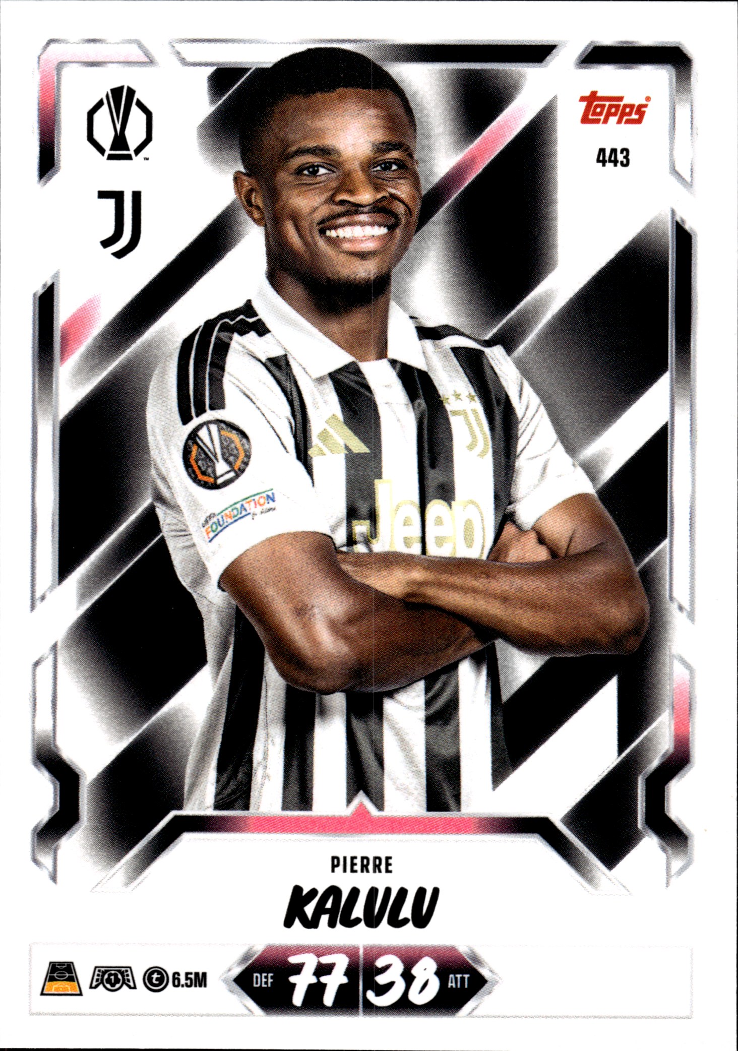 Pierre Kalulu - Topps Match Attax UEFA Club Competitions Base Set 2026-27, Nr. 443 (Art.-Nr. SG107330)