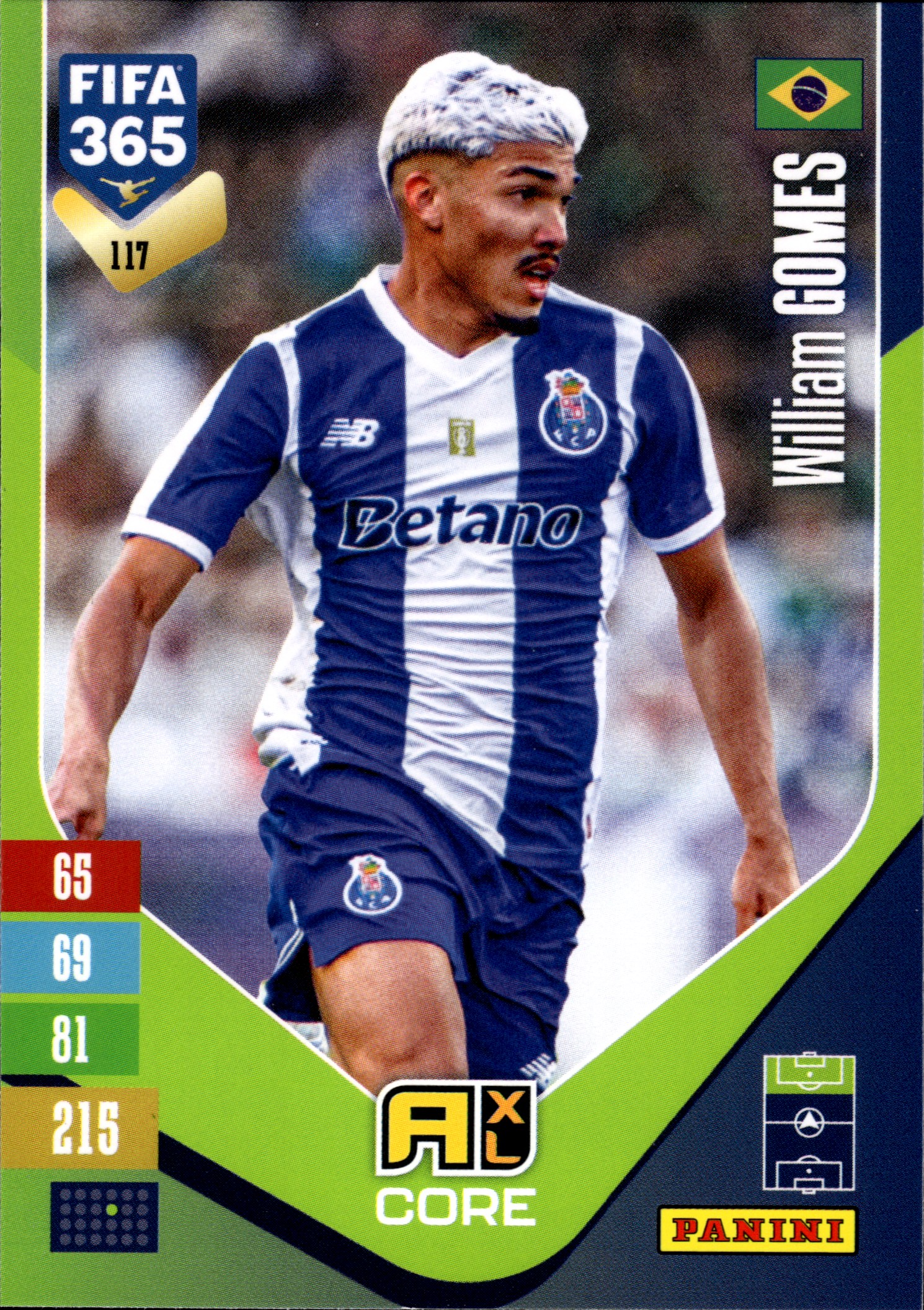 William Gomes - Panini Adrenalyn XL FIFA 365 Base Set 2026-27, Nr. 117 (Art.-Nr. SG110194)