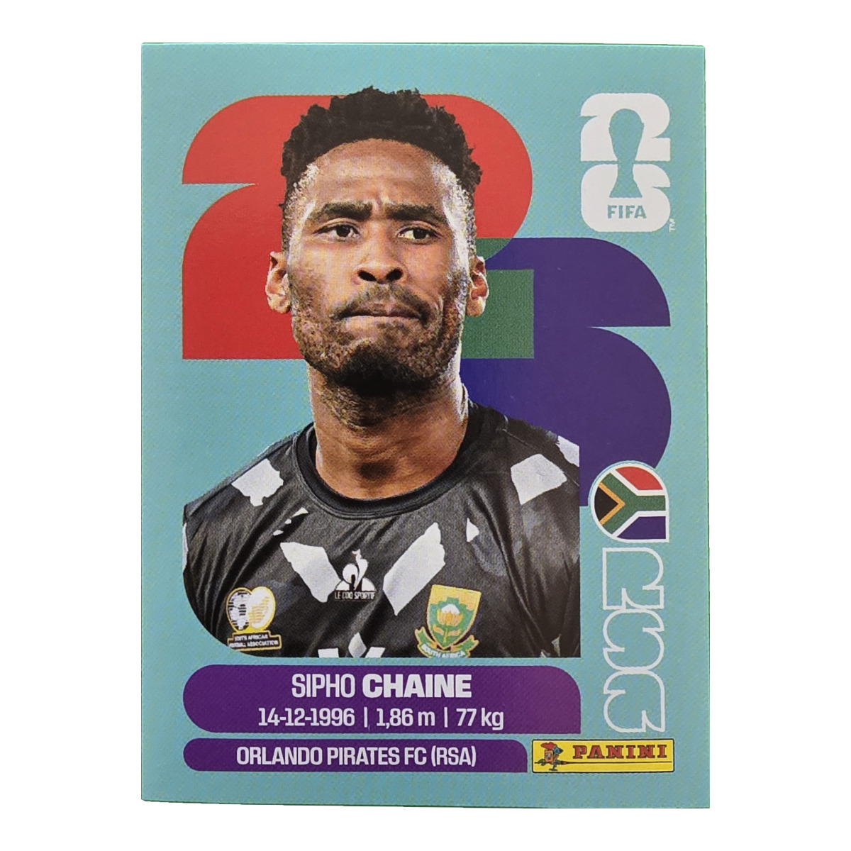 Sipho Chaine - Republik Südafrika, FIFA WM 2026, Nr. RSA3