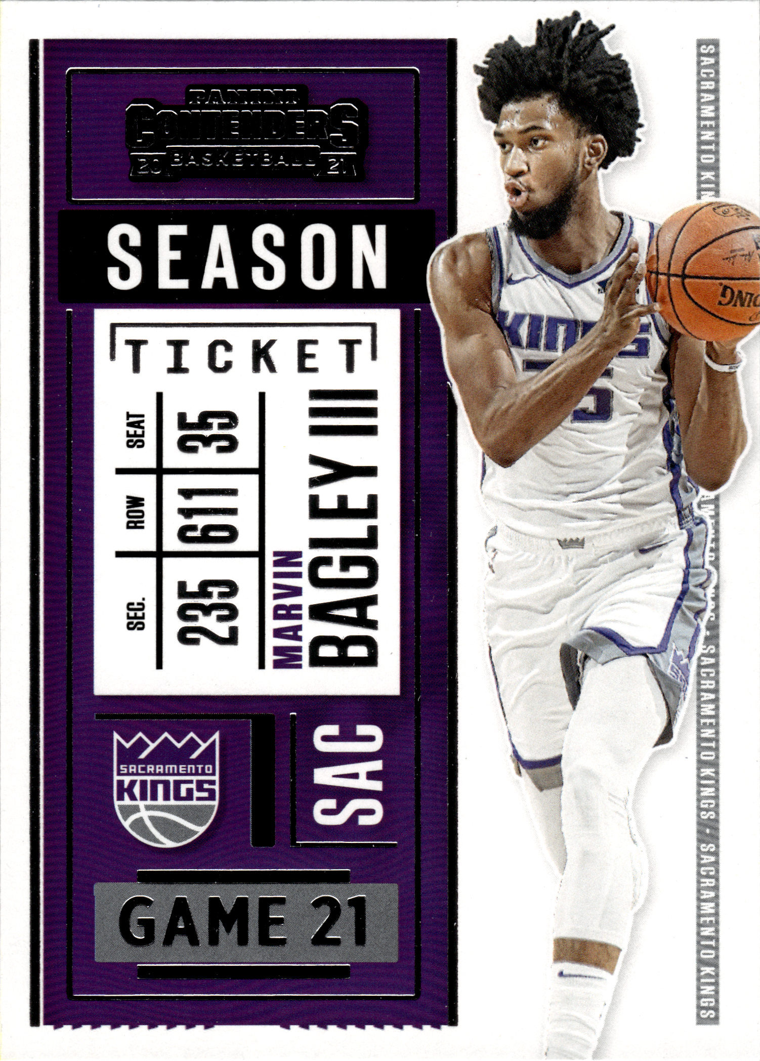 Marvin Bagley III - Panini Contenders Season Ticket 2020-21, Nr. 19 (Art.-Nr. SG103778)