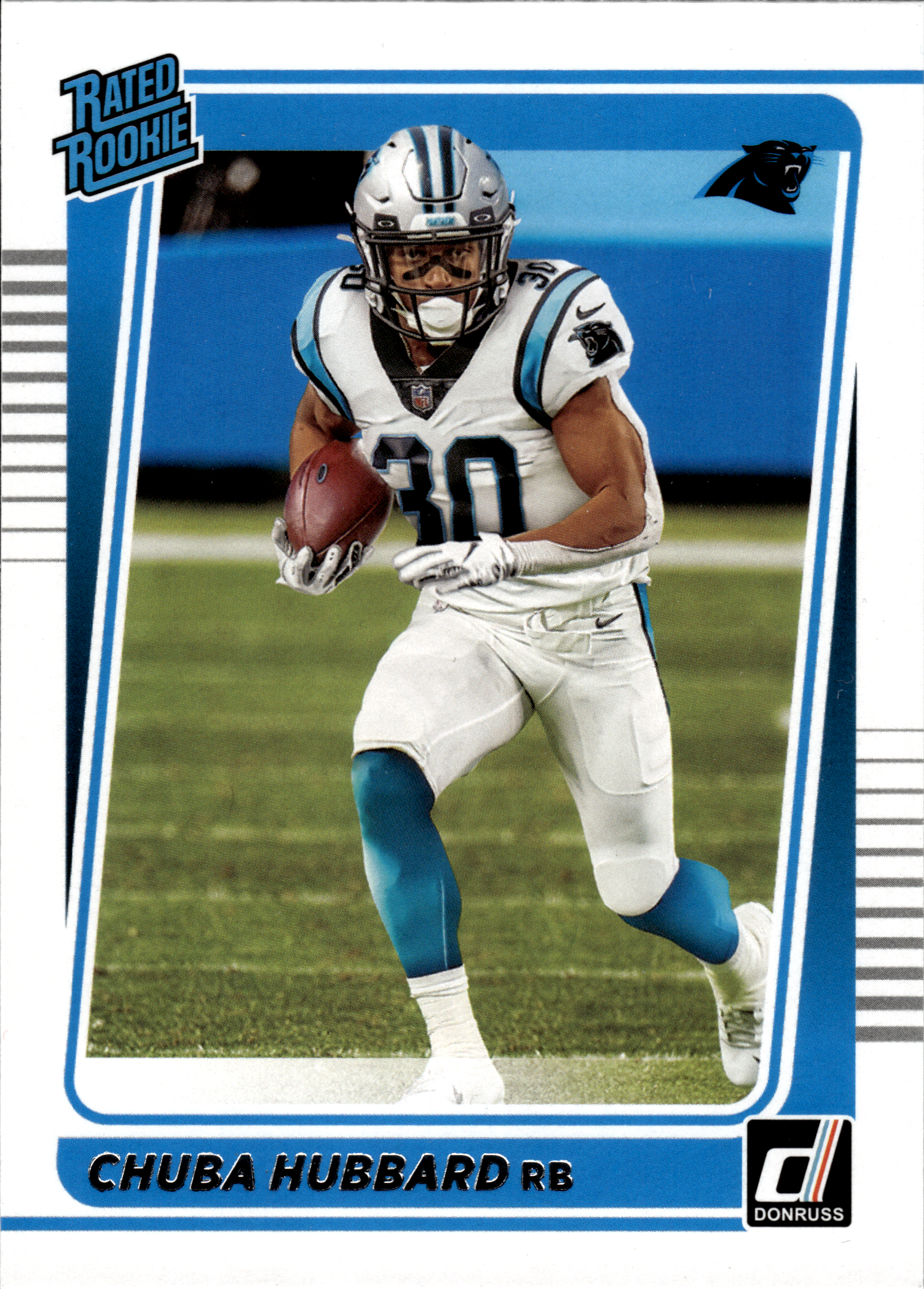 Chuba Hubbard - Panini Donruss Base Set 2021, Nr. 287 – Rookie Card (Art.-Nr. SG103947)