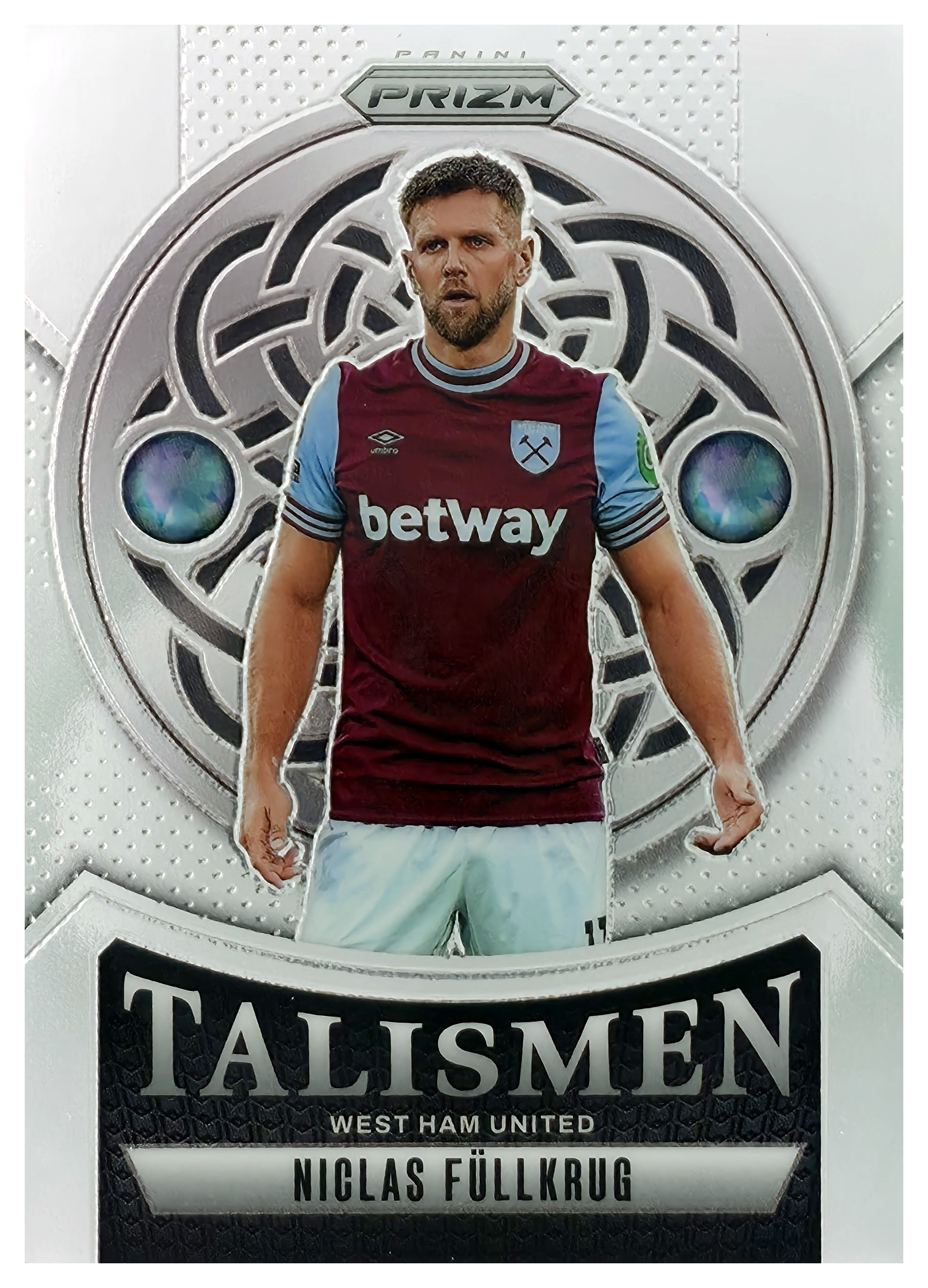 Niclas Füllkrug - Panini Prizm Premier League Talismen 2024-25, Nr. 9 – Insert (Art.-Nr. SG108173)