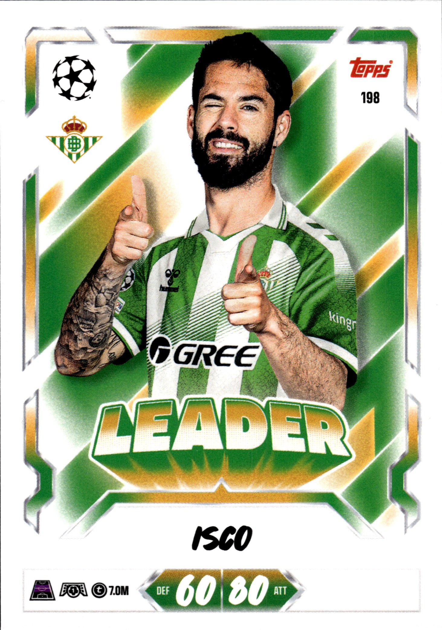 Isco - Topps Match Attax UEFA Club Competitions Leader 2026-27, Nr. 198 (Art.-Nr. SG107314)