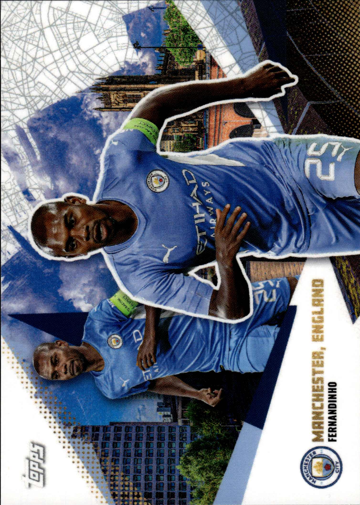 Fernandinho - Topps Manchester City Team Set Manchester, England 2021-22 (Insert)