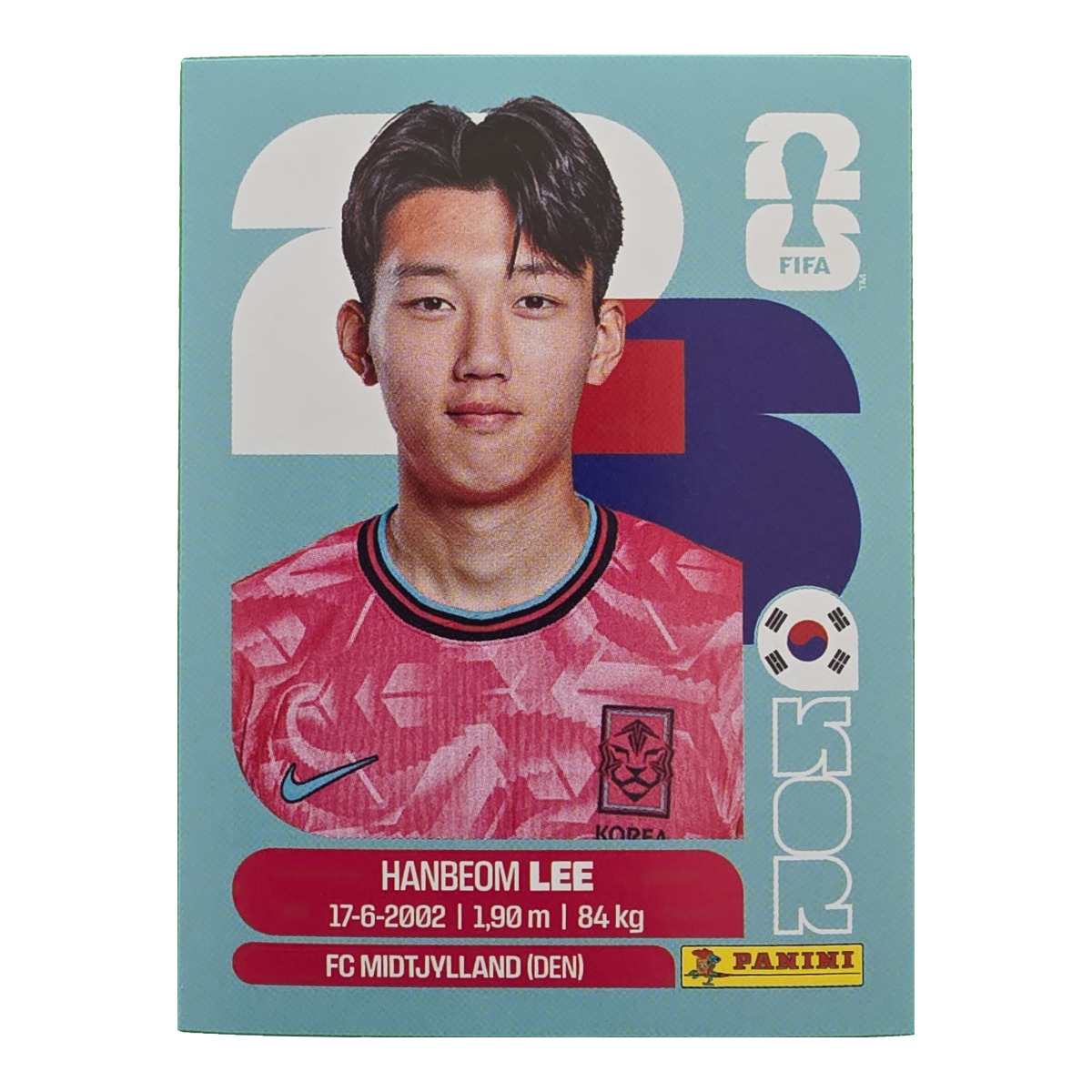 Han-beom Lee - Südkorea, FIFA WM 2026, Nr. KOR7