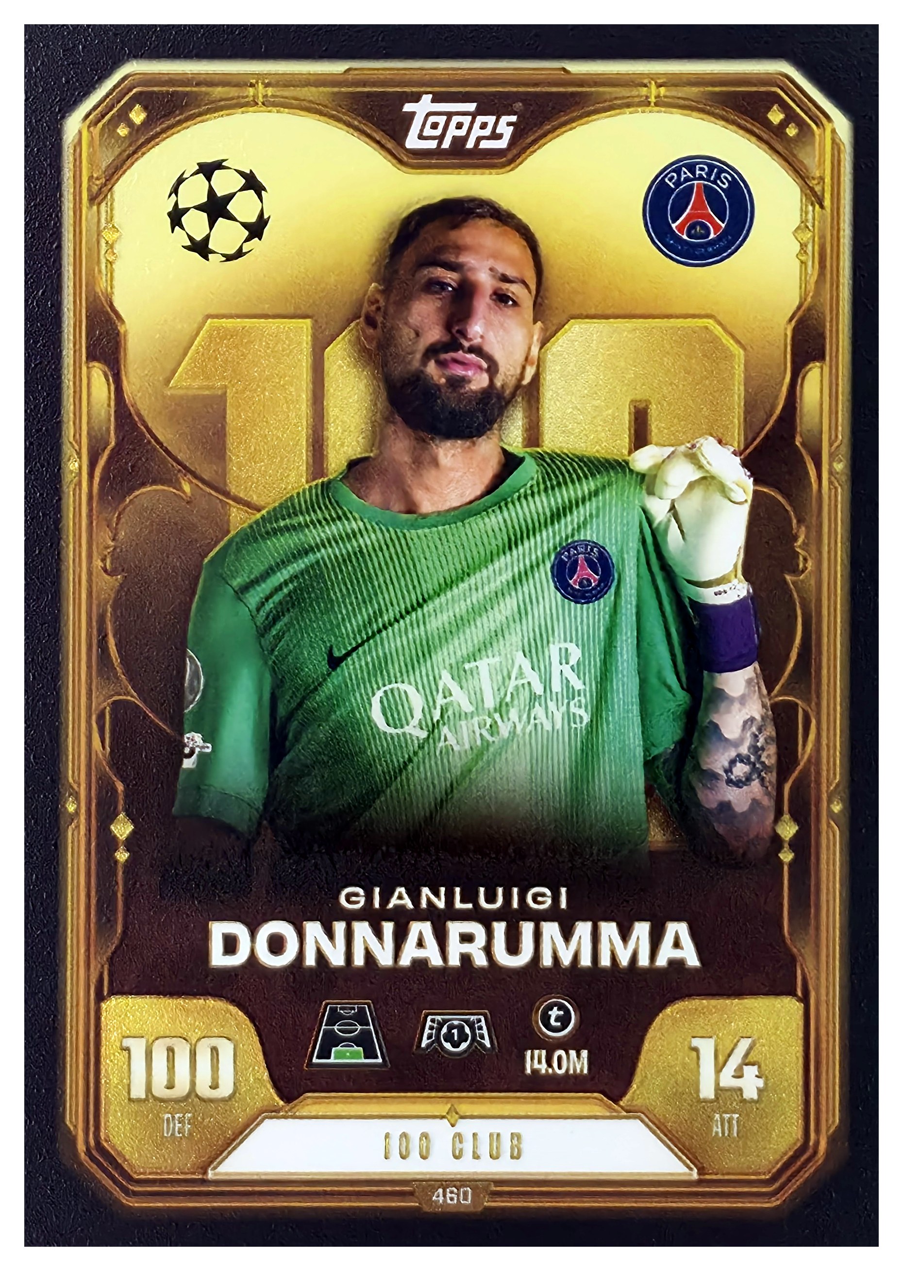 Gianluigi Donnarumma - Topps Match Attax UEFA Club Competitions 100 Club 2025-26, Nr. 460 (Art.-Nr. SG107691)