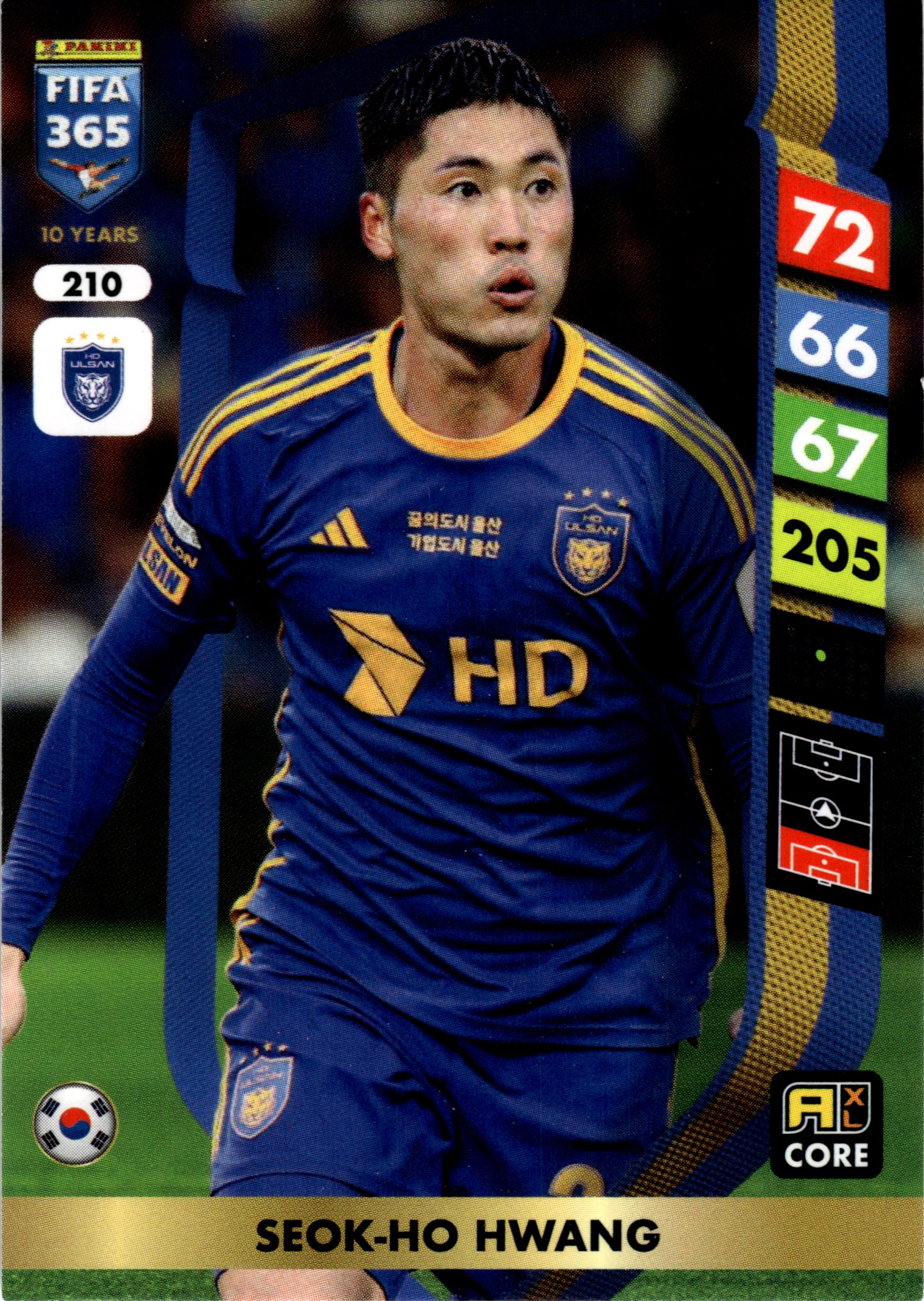 Seok-Ho Hwang - Panini Adrenalyn XL FIFA 365 Base Set 2025, Nr. 210 (Art.-Nr. SG107728)