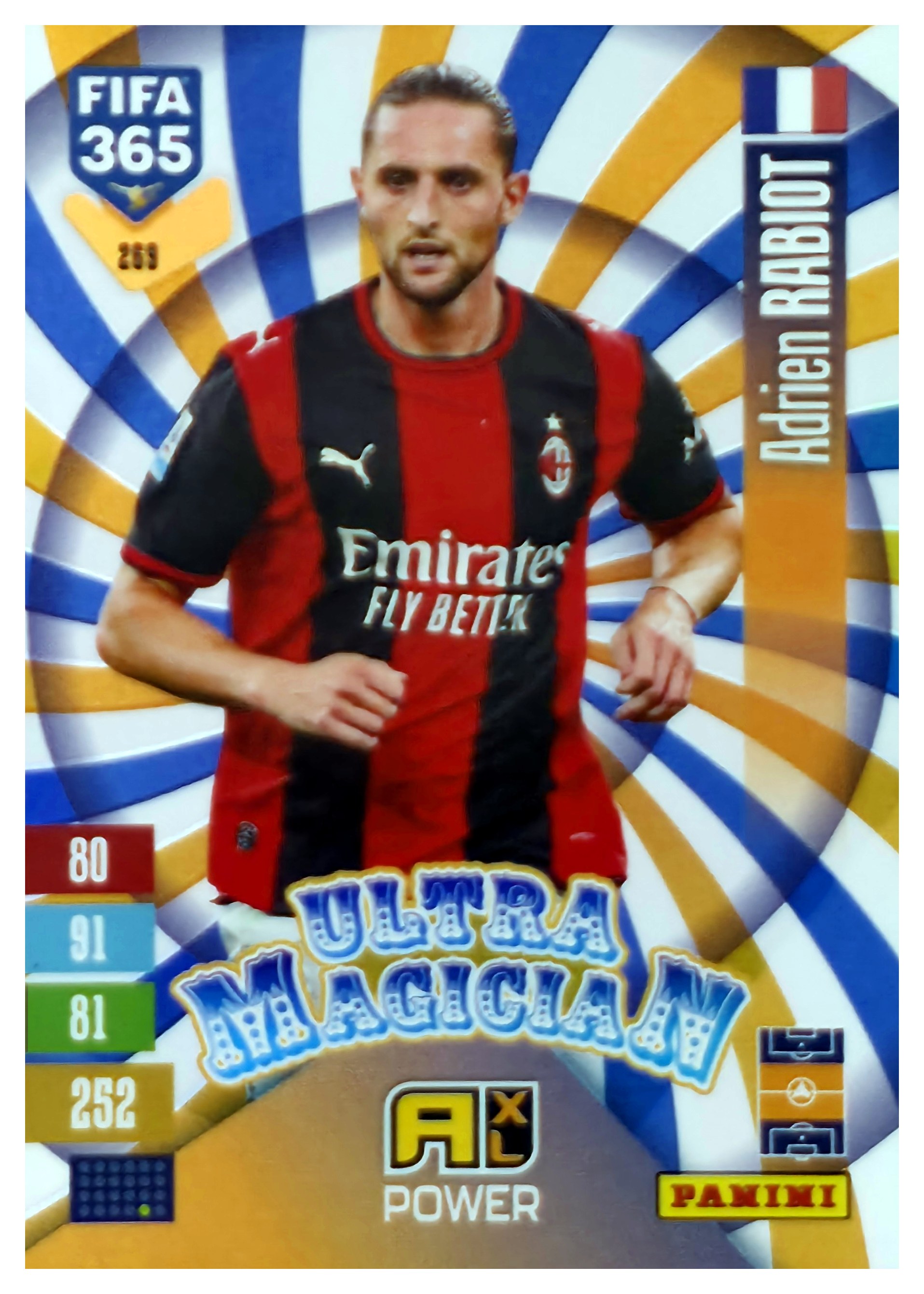 Adrien Rabiot - Panini Adrenalyn XL FIFA 365 Ultra Magician 2026-27, Nr. 268 – Insert (Art.-Nr. SG110653)