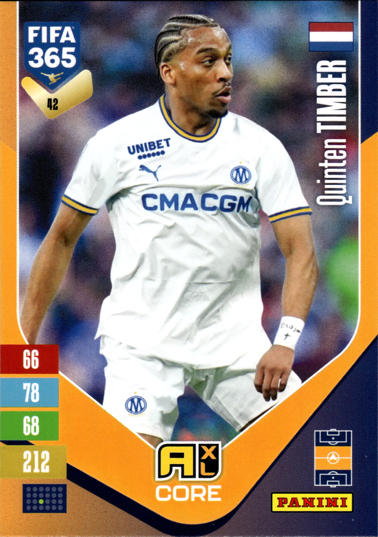 Quinten Timber - Panini Adrenalyn XL FIFA 365 Base Set 2026-27, Nr. 42 (Art.-Nr. SG110232)