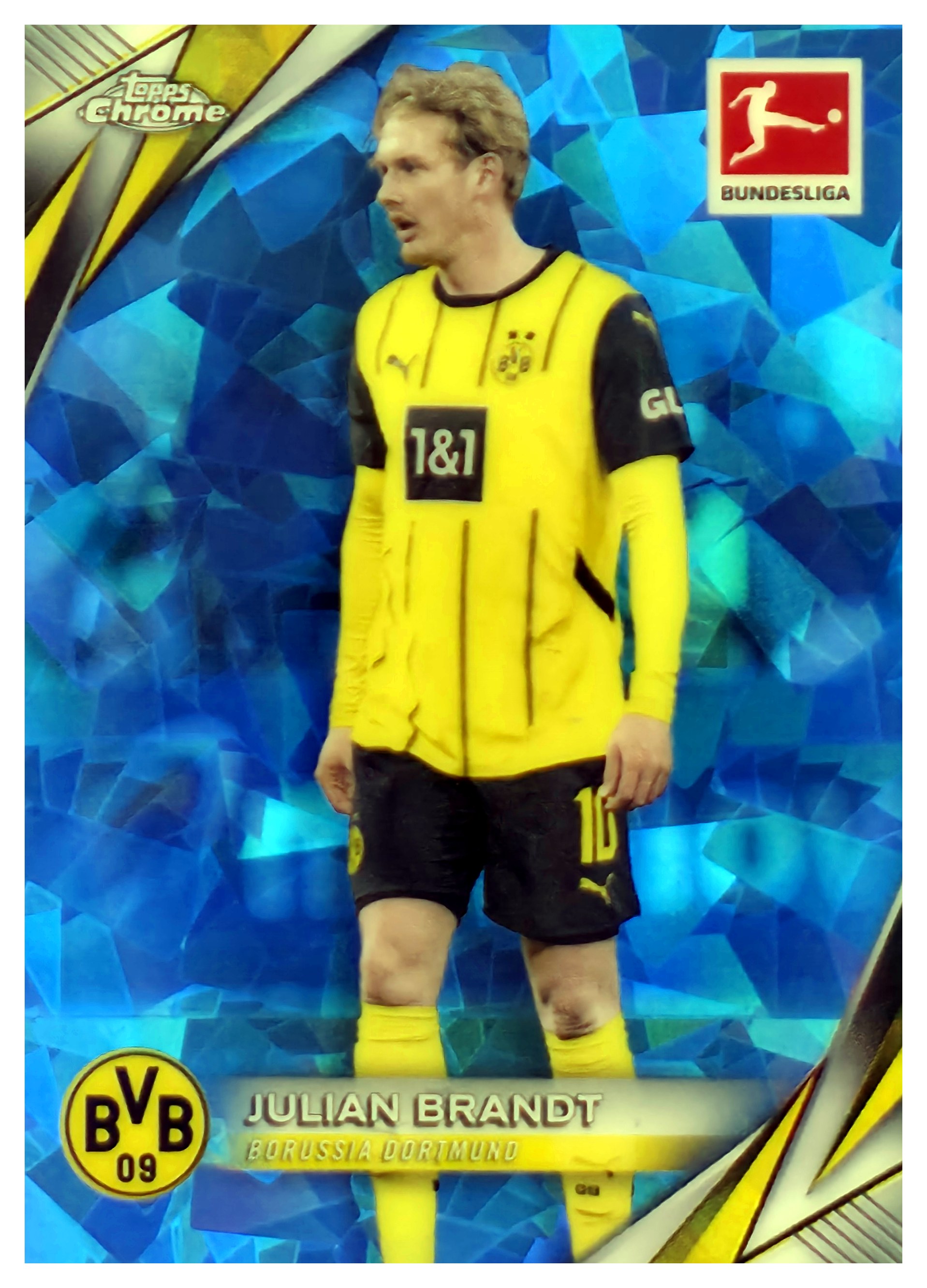 Julian Brandt - Topps Chrome Sapphire Bundesliga Base Set 2024-25, Nr. 24 (Art.-Nr. SG108052)