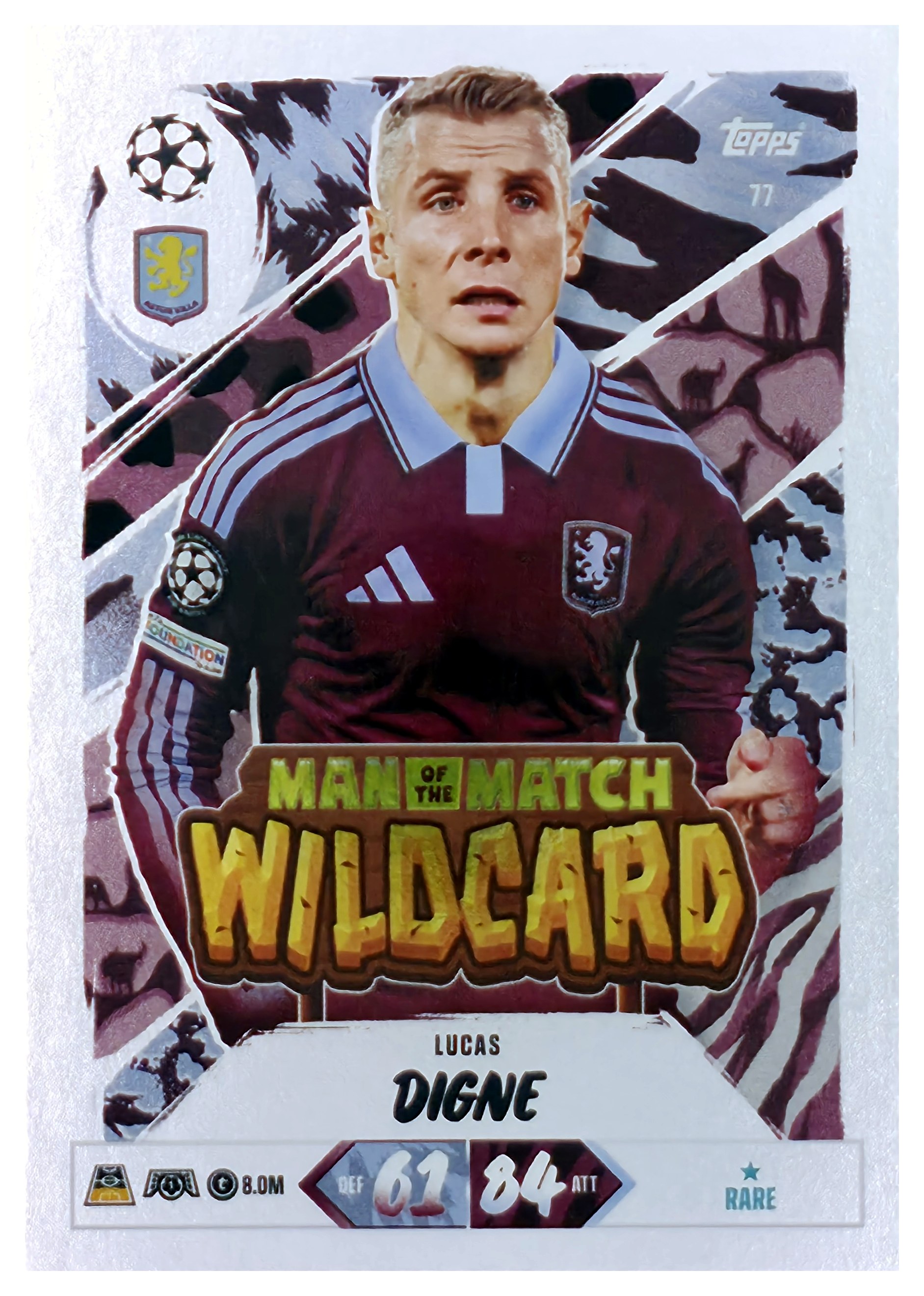 Lucas Digne - Topps Match Attax UEFA Club Competitions Man of the Match Wildcard 2026-27, Nr. 77 (Art.-Nr. SG107455)