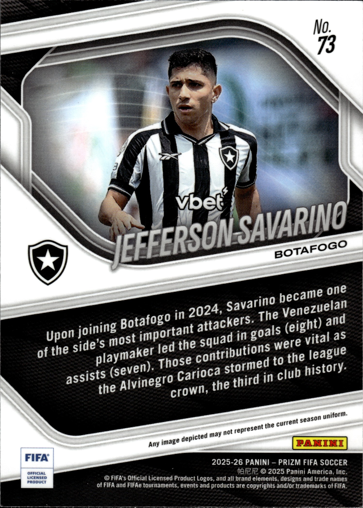 Jefferson Savarino - Panini Prizm FIFA Base Set 2025-26, Nr. 73