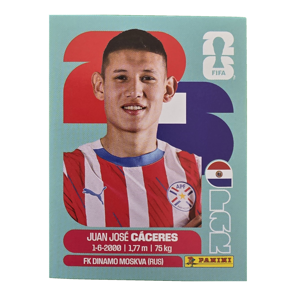 Juan José Cáceres - Paraguay, FIFA WM 2026, Nr. PAR6