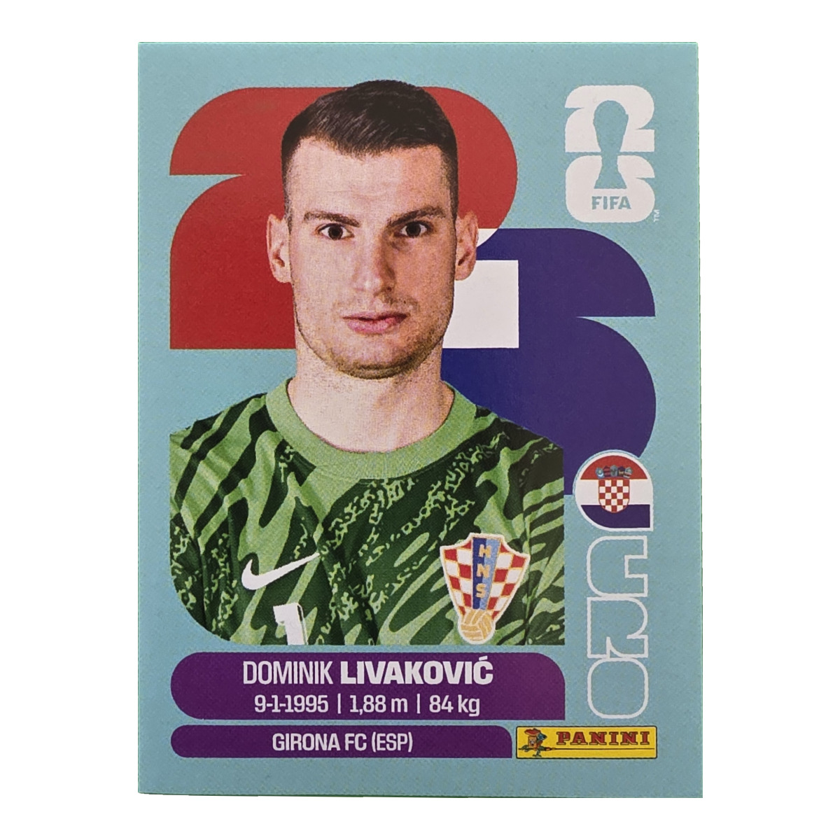 Dominik Livaković - Kroatien, FIFA WM 2026, Nr. CRO2