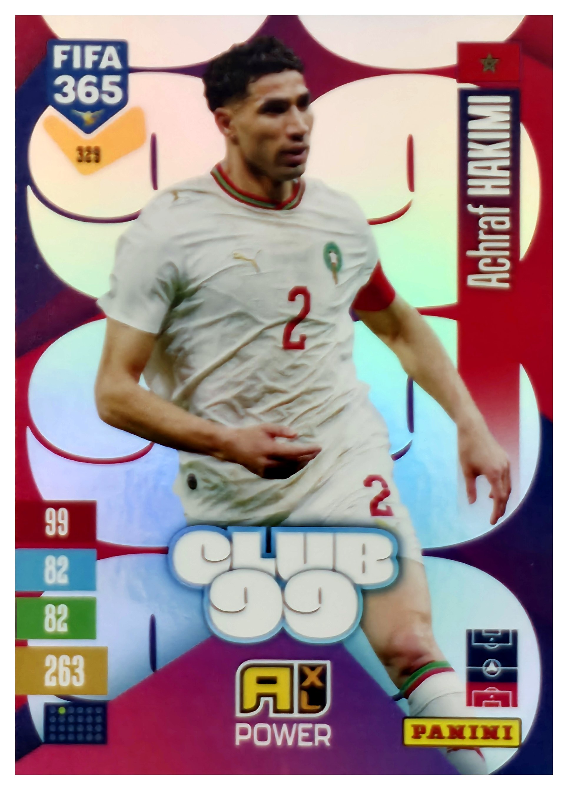 Achraf Hakimi - Panini Adrenalyn XL FIFA 365 Club 99 2026-27, Nr. 329 – Insert (Art.-Nr. SG110678)