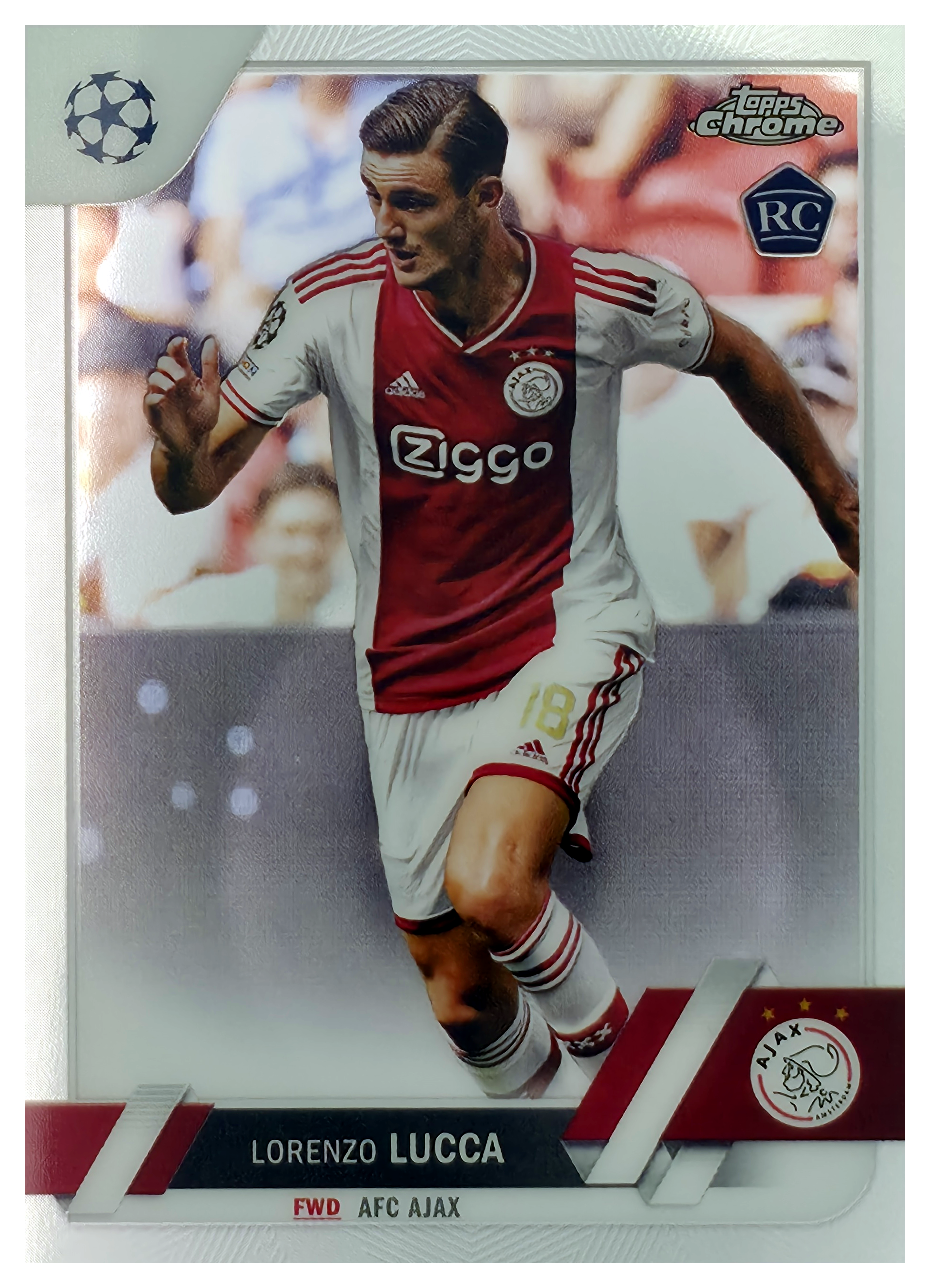 Lorenzo Lucca - Topps Chrome UEFA Club Competitions Base Set 2022-23, Nr. 143 – Rookie Card (Art.-Nr. SG105806)