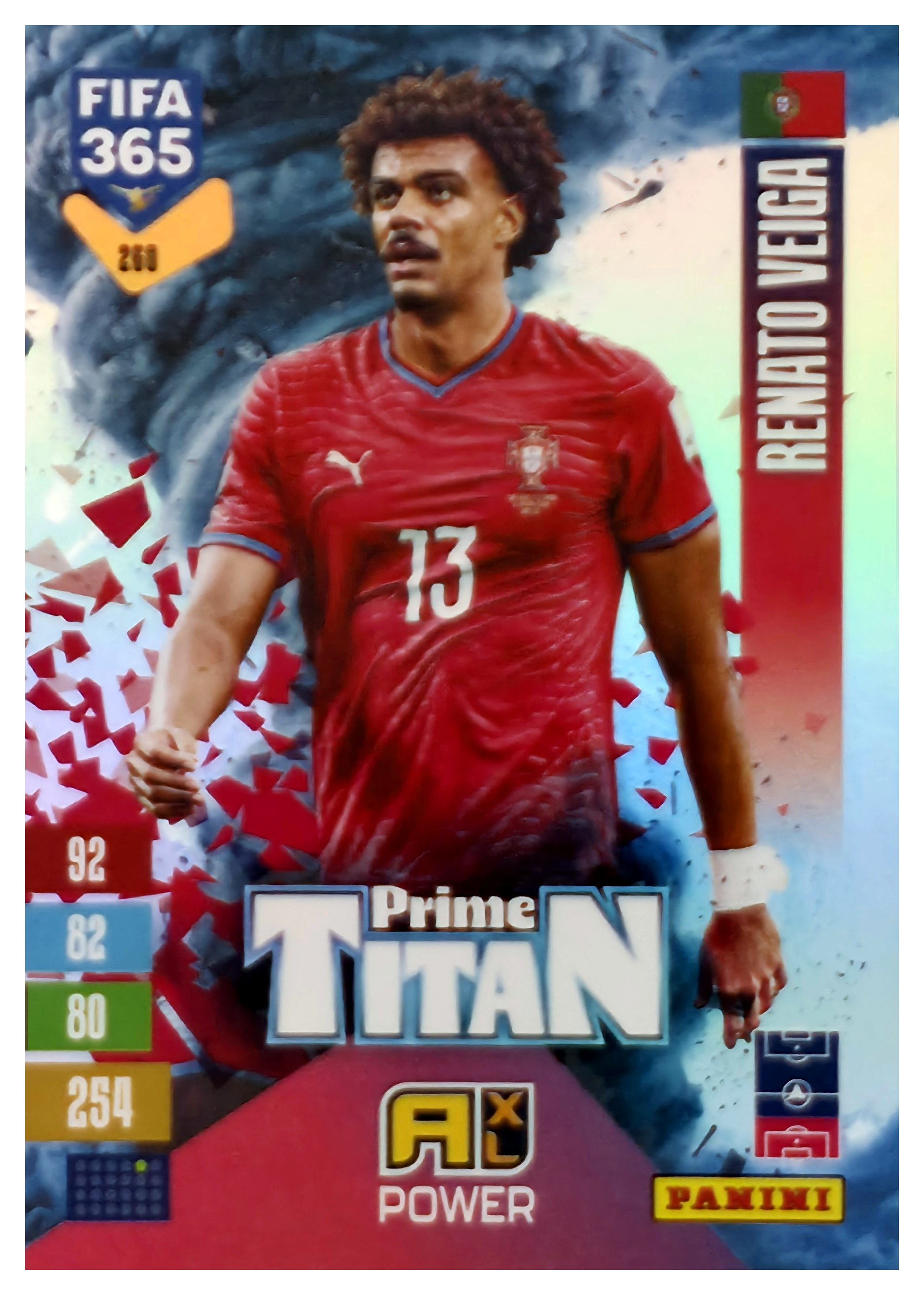 Renato Veiga - Panini Adrenalyn XL FIFA 365 Prime Titan 2026-27, Nr. 260 – Insert (Art.-Nr. SG110673)