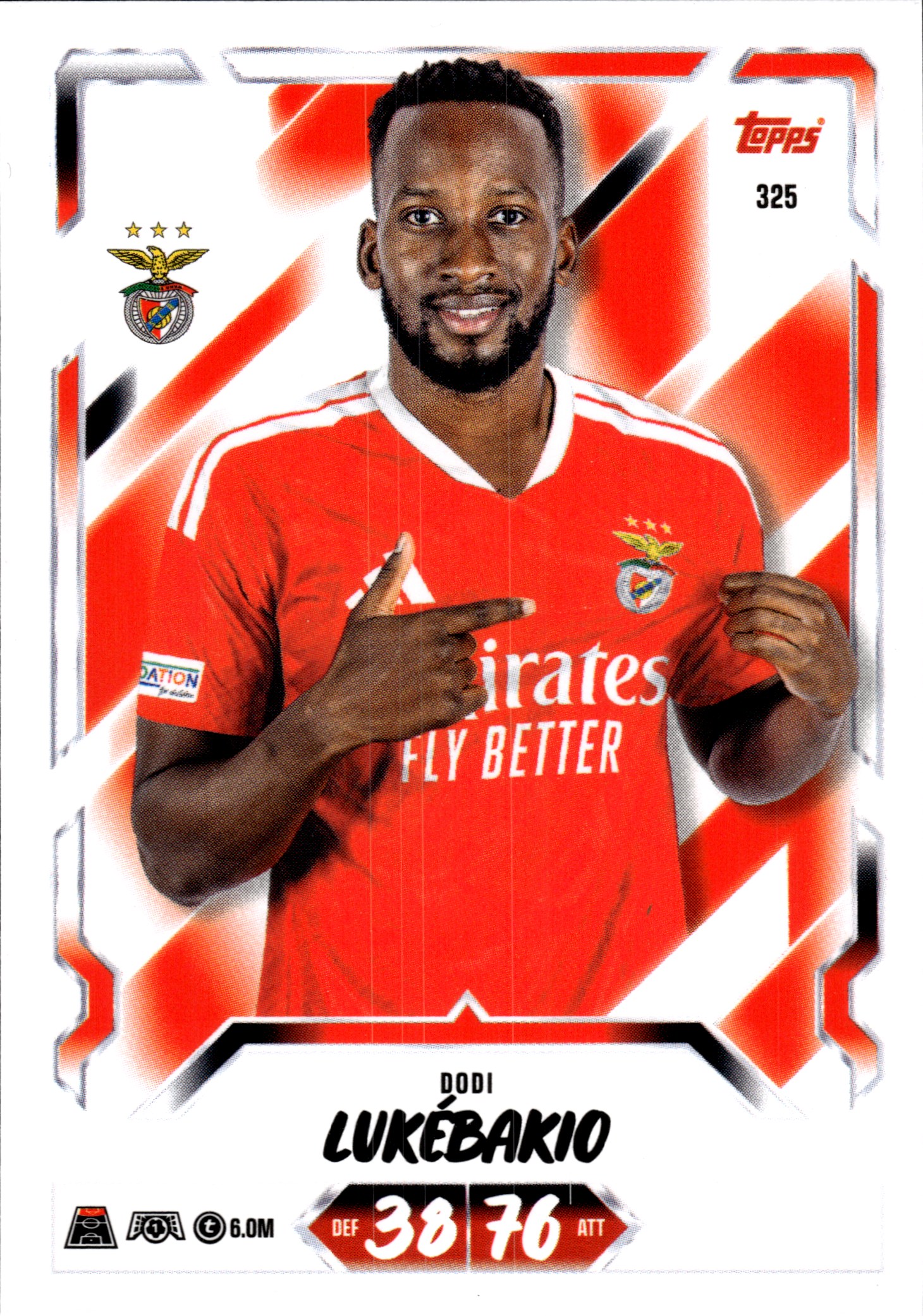 Dodi Lukébakio - Topps Match Attax UEFA Club Competitions Base Set 2026-27, Nr. 325 (Art.-Nr. SG107195)
