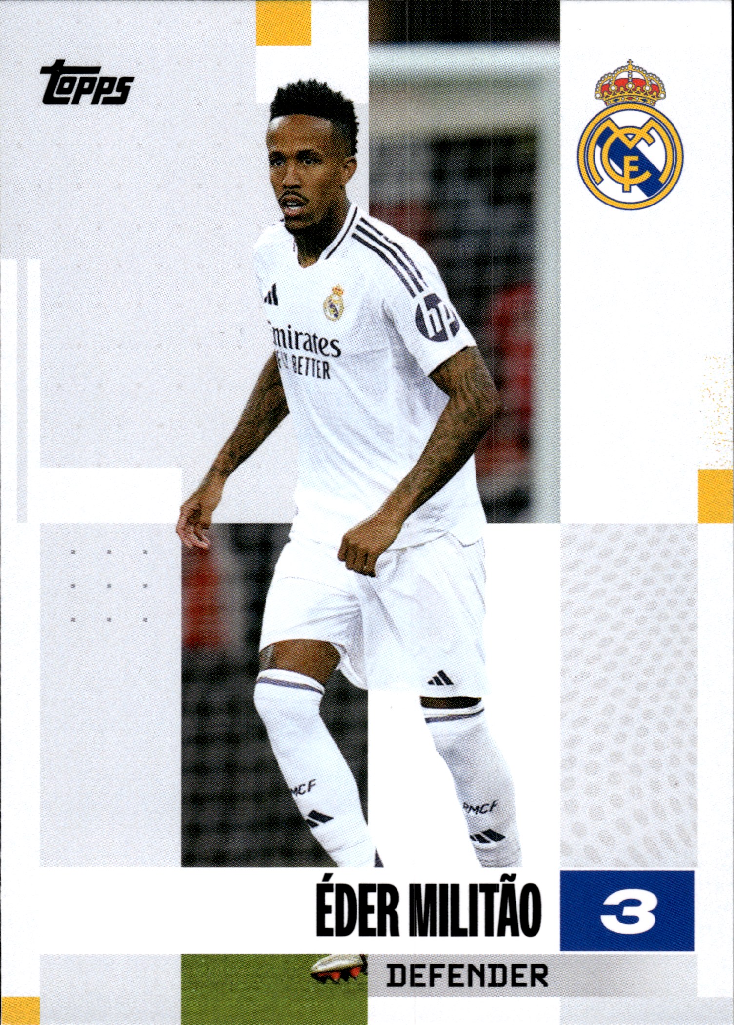 Éder Militão - Topps Real Madrid Team Set First Team 2024-25, Nr. 3 (Art.-Nr. SG107989)