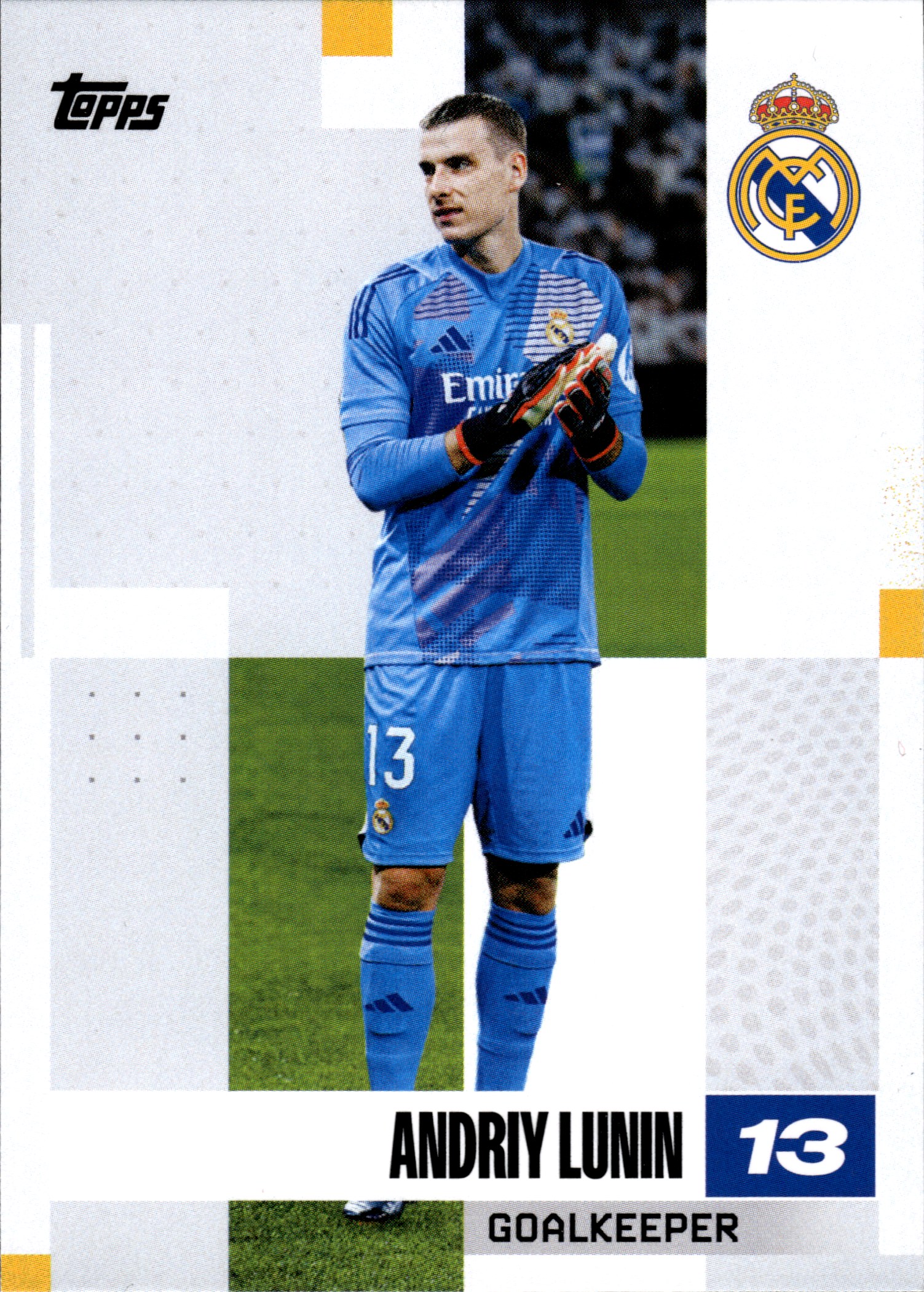 Andriy Lunin - Topps Real Madrid Team Set First Team 2024-25, Nr. 10 (Art.-Nr. SG108000)