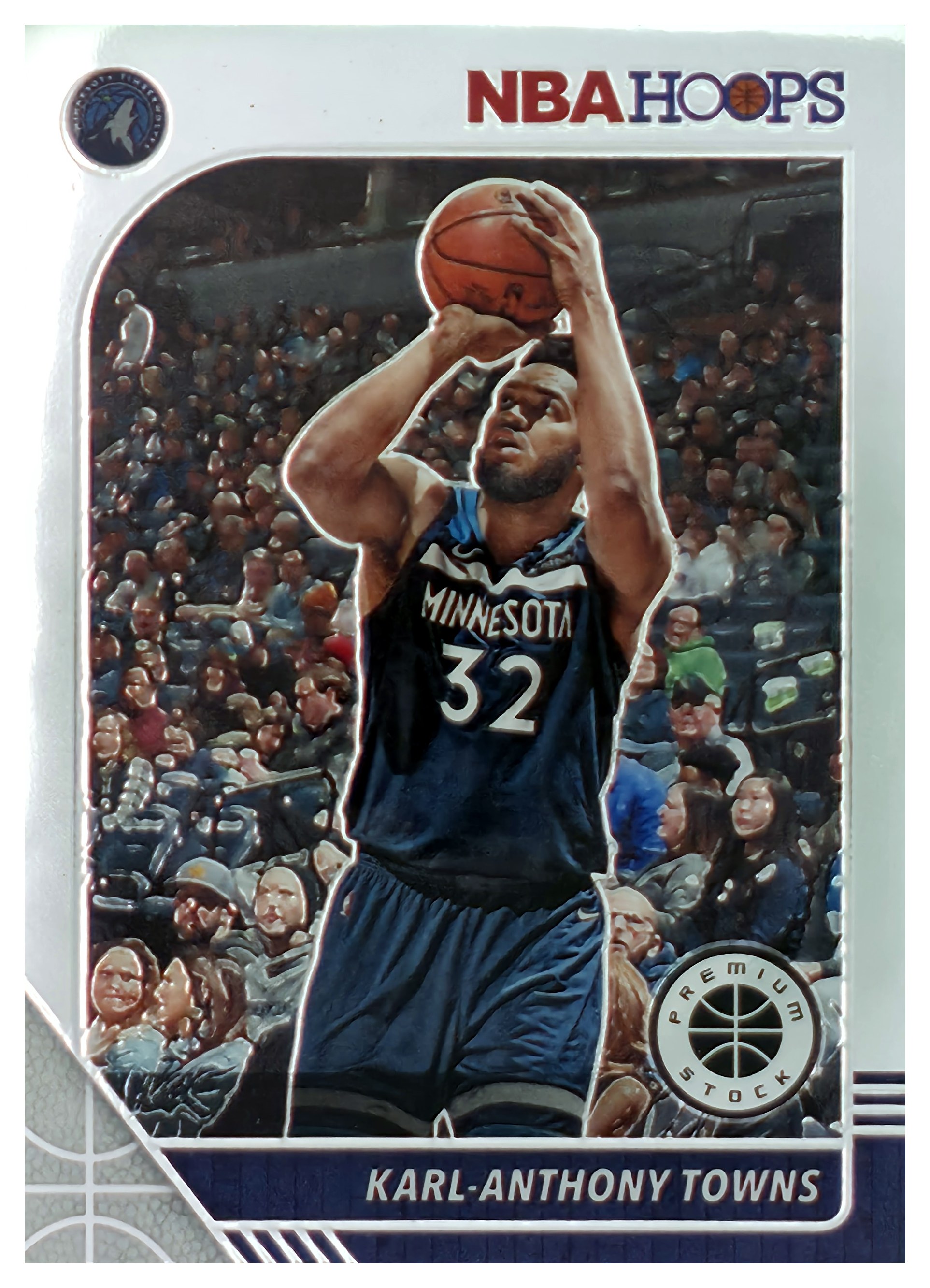 Karl-Anthony Towns - Panini Hoops Premium Stock Base Set 2019-20, Nr. 111 (Art.-Nr. SG107003)