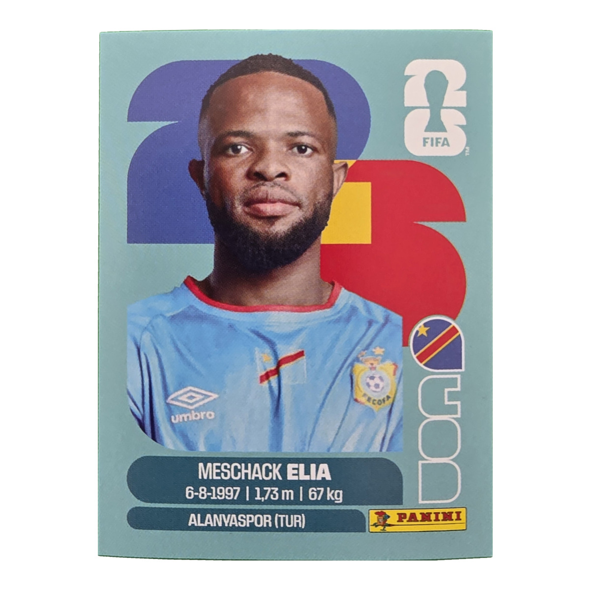 Meschak Elia - Kongo DR, FIFA WM 2026, Nr. COD15