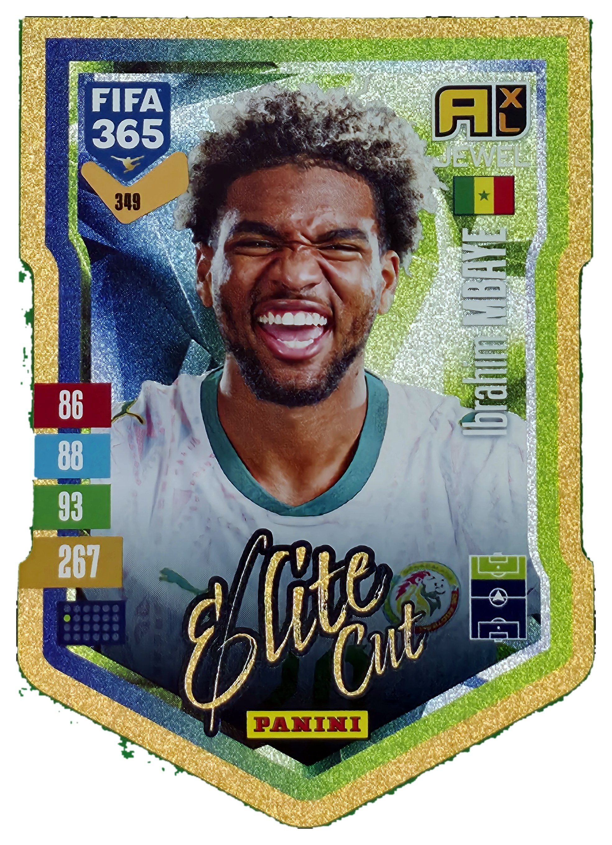 Ibrahim Mbaye - Panini Adrenalyn XL FIFA 365 Elite Cut 2026-27, Nr. 349 – Insert (Art.-Nr. SG110418)