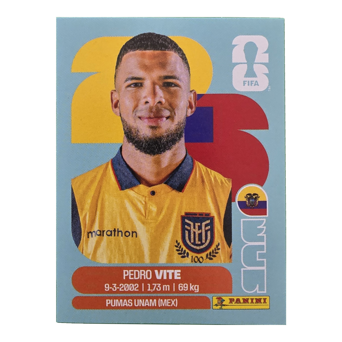 Pedro Vite - Ecuador, FIFA WM 2026, Nr. ECU12
