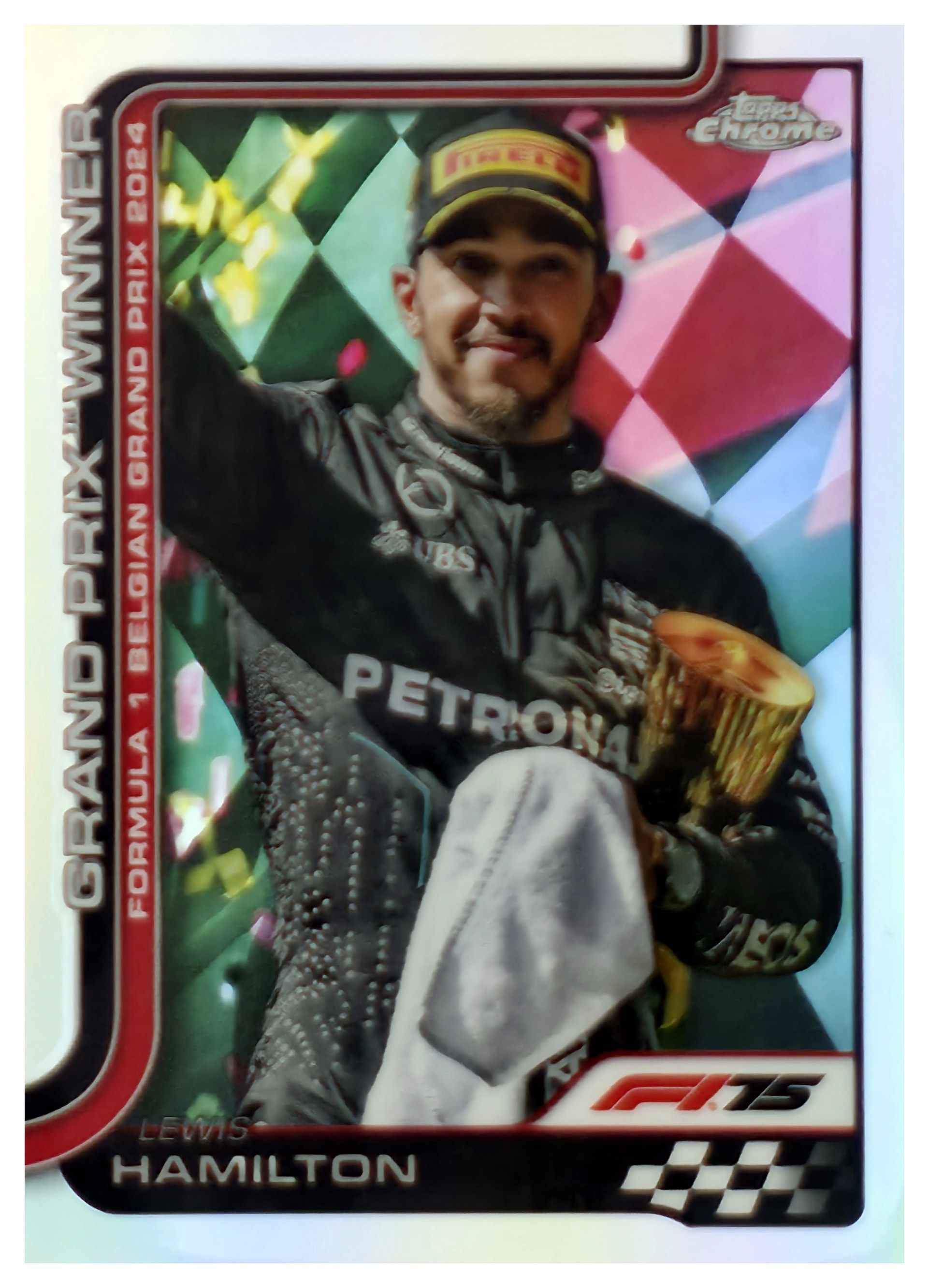 Lewis Hamilton - Topps Chrome Formula 1 Grand Prix Winner 2025, Nr. 106 – Refractor (Art.-Nr. SG108998)