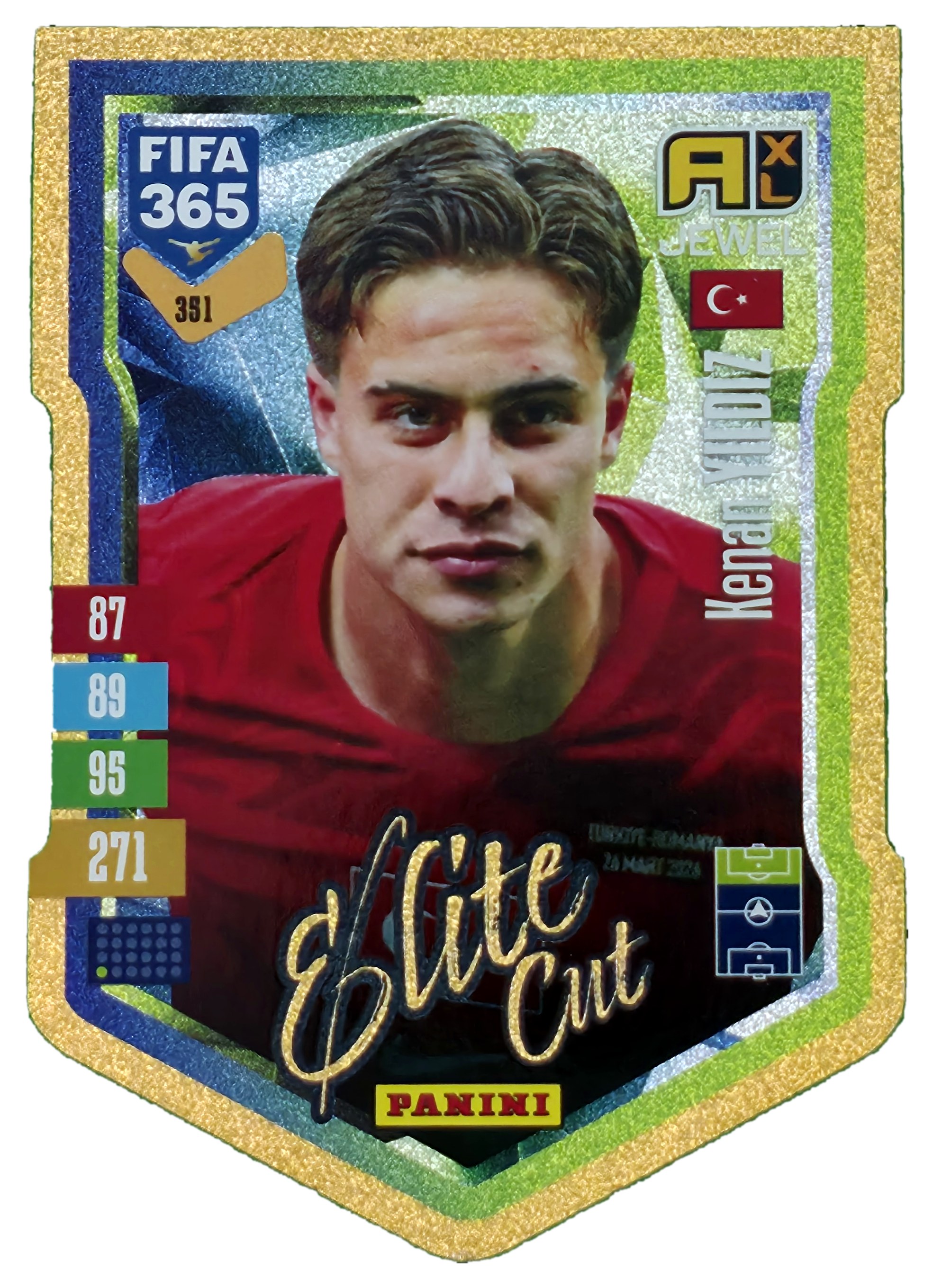 Kenan Yıldız - Panini Adrenalyn XL FIFA 365 Elite Cut 2026-27, Nr. 351 – Insert (Art.-Nr. SG110430)
