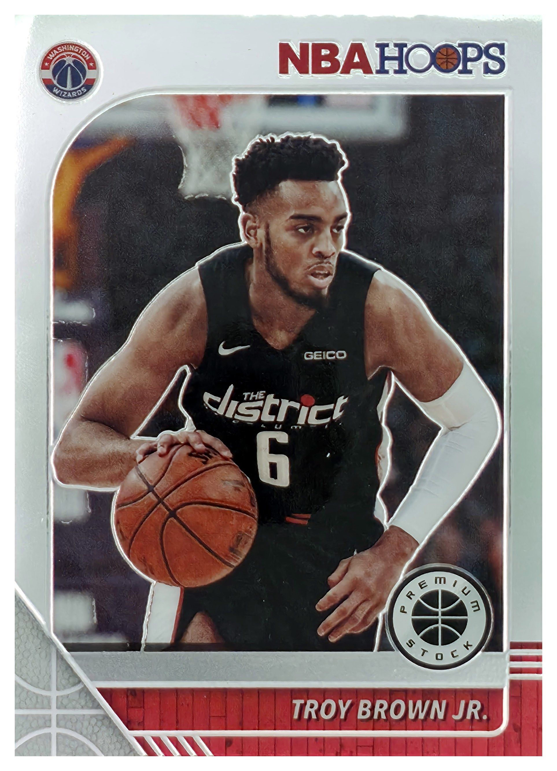 Troy Brown Jr. - Panini Hoops Premium Stock Base Set 2019-20, Nr. 194 (Art.-Nr. SG106962)