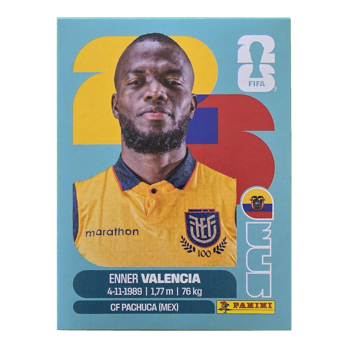 Enner Valencia - Ecuador, FIFA WM 2026, Nr. ECU20