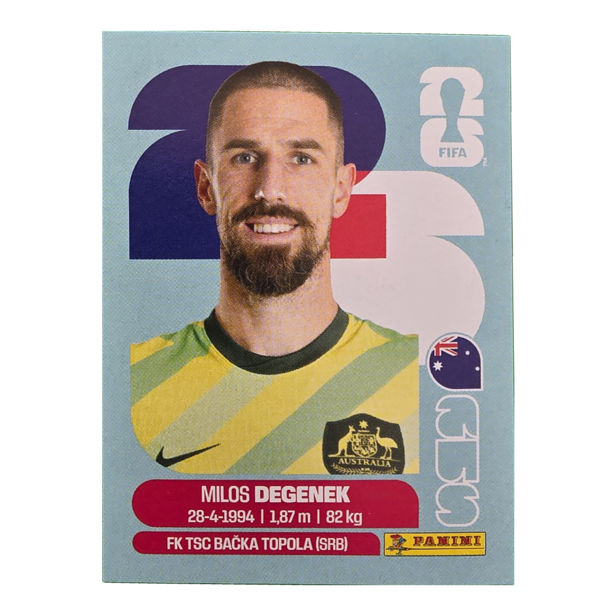 Milos Degenek - Australien, FIFA WM 2026, Nr. AUS10