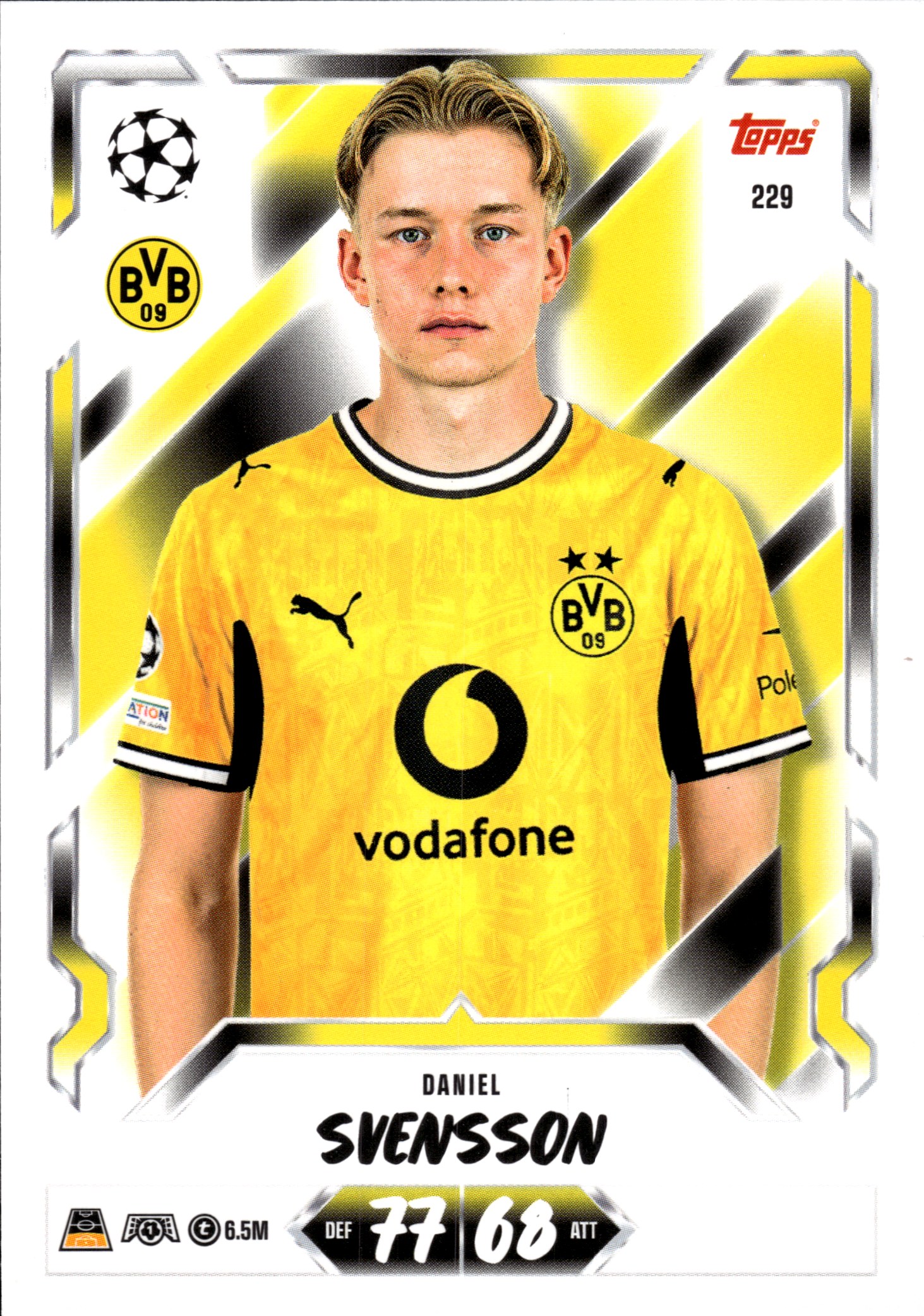 Daniel Svensson - Topps Match Attax UEFA Club Competitions Base Set 2026-27, Nr. 229 (Art.-Nr. SG107328)