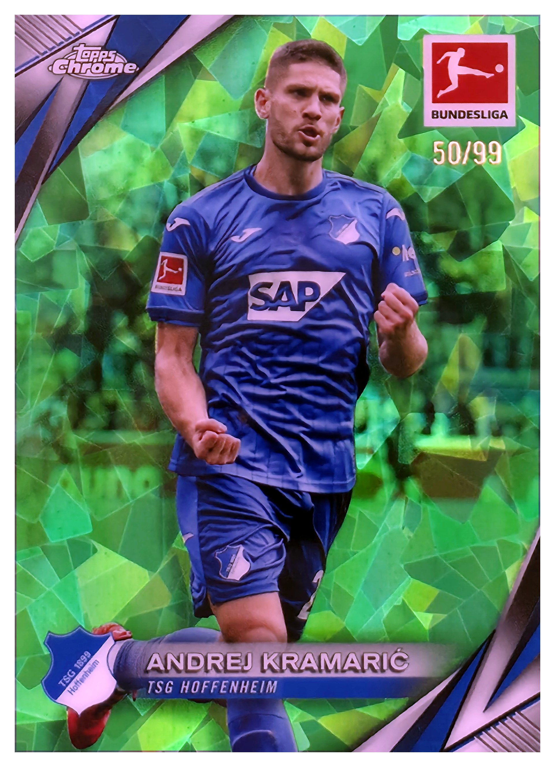 Andrej Kramarić - Topps Chrome Sapphire Bundesliga Base Set 2024-25, Nr. 50 – Nummeriert, Green Sapphire (Art.-Nr. SG108747)