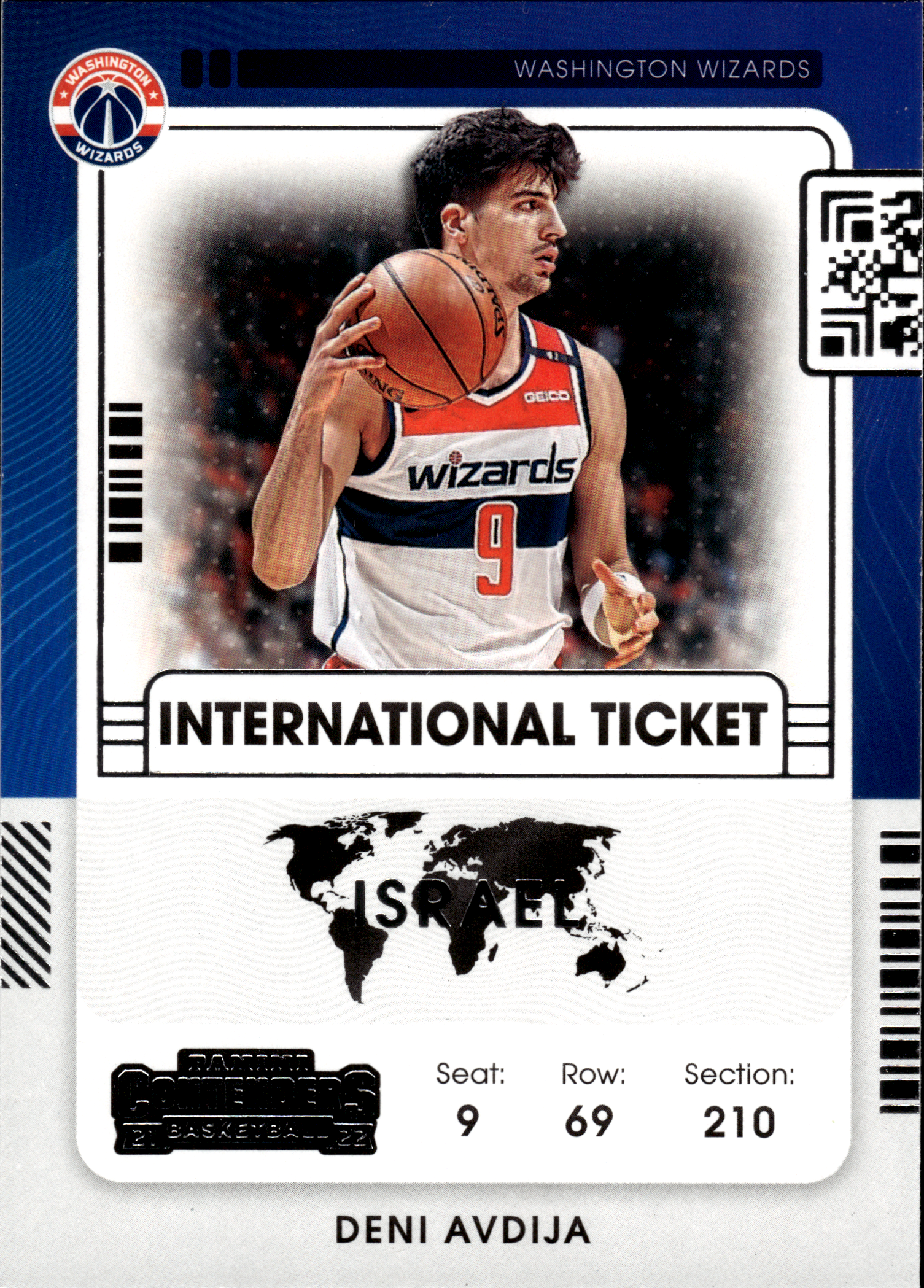 Deni Avdija - Panini Contenders International Ticket 2021-22, Nr. 19 (Art.-Nr. SG103510)