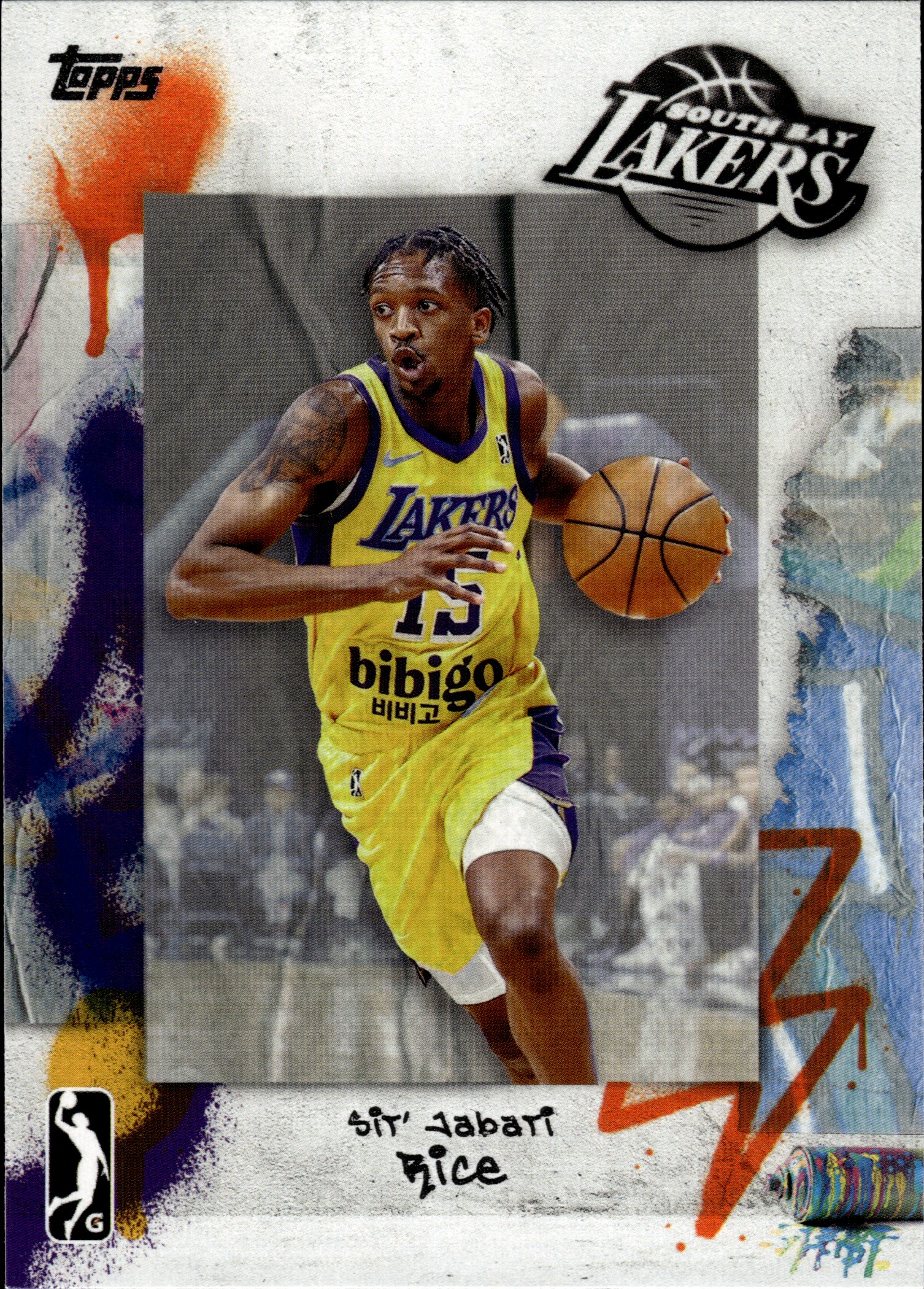 Sir'Jabari Rice - Topps G League Base Set 2024-25, Nr. 85 (Art.-Nr. SG111071)