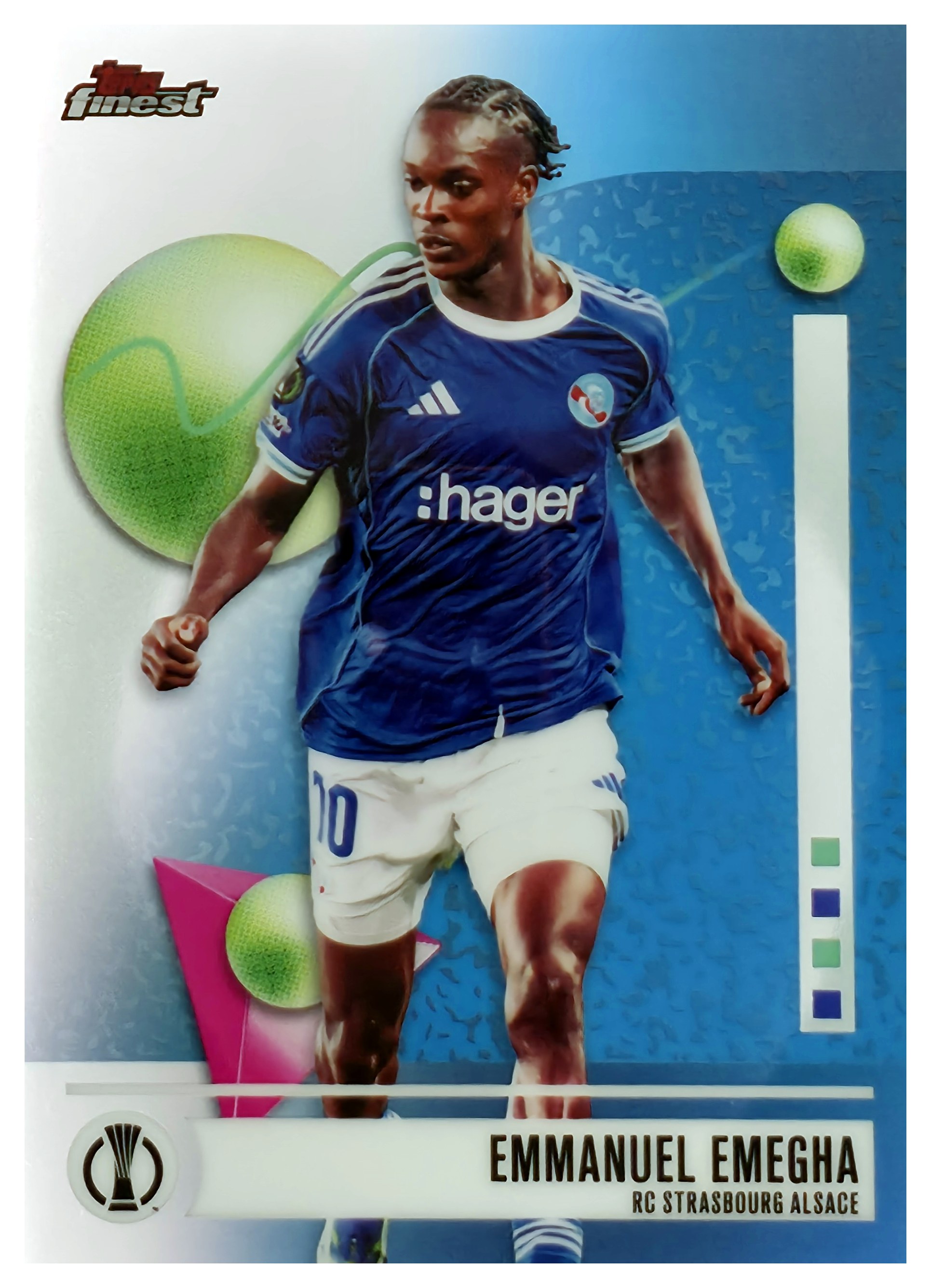 Emmanuel Emegha - Topps Finest UEFA Club Competitions Base Set 2025-26, Nr. 145 (Art.-Nr. SG108139)