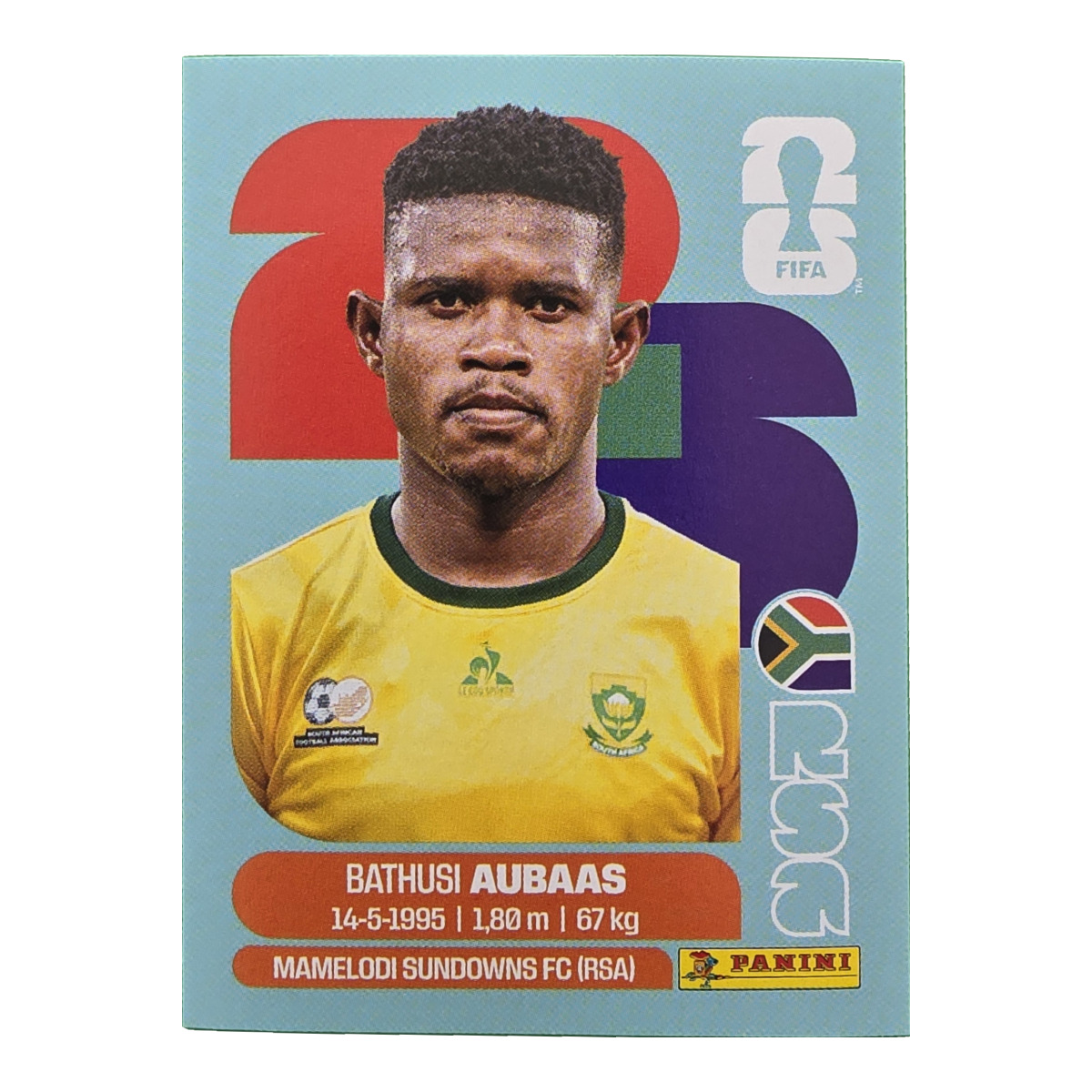 Bathusi Aubaas - Republik Südafrika, FIFA WM 2026, Nr. RSA14