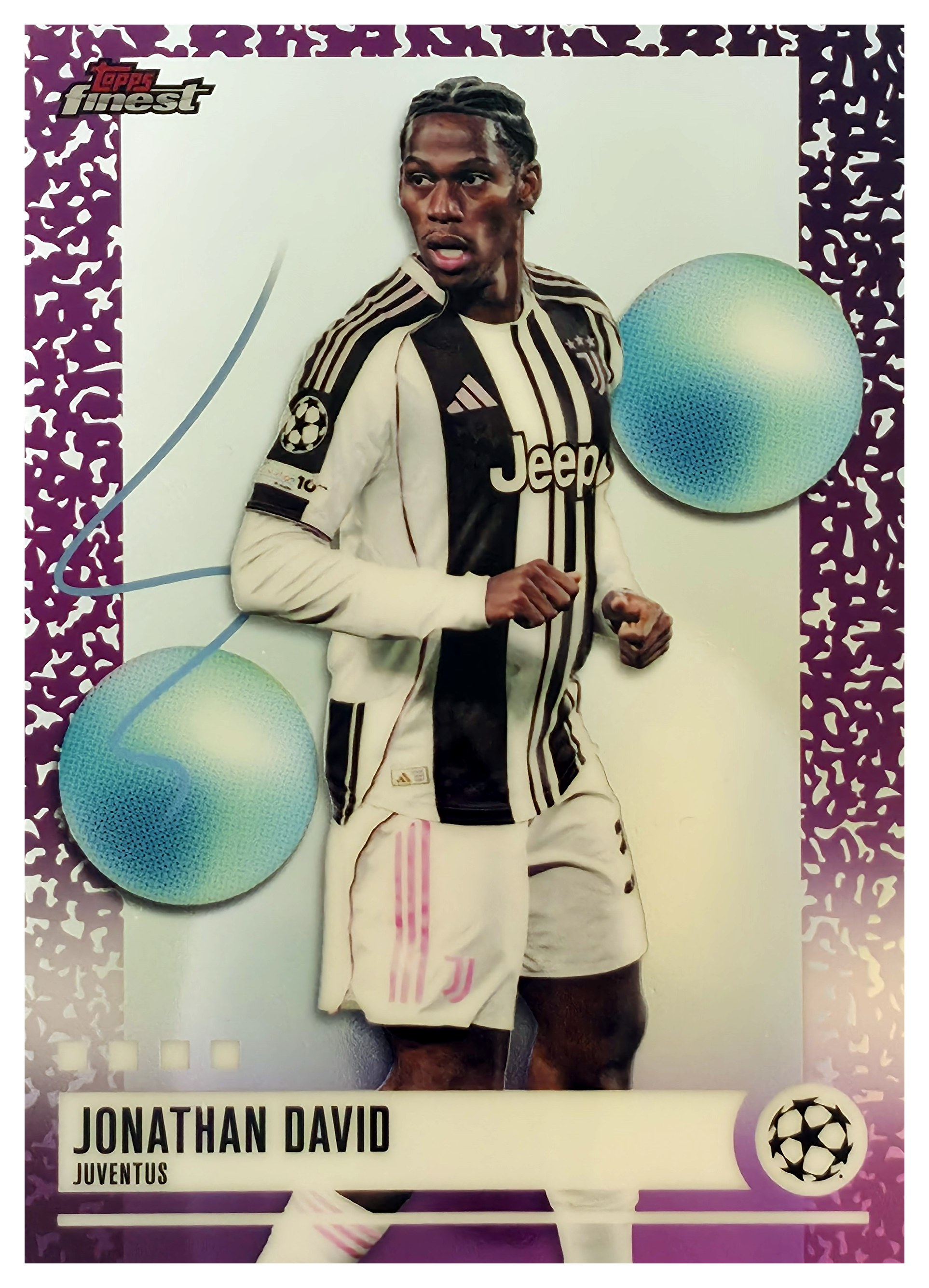 Jonathan David - Topps Finest UEFA Club Competitions Base Set 2025-26, Nr. 323 (Art.-Nr. SG109366)